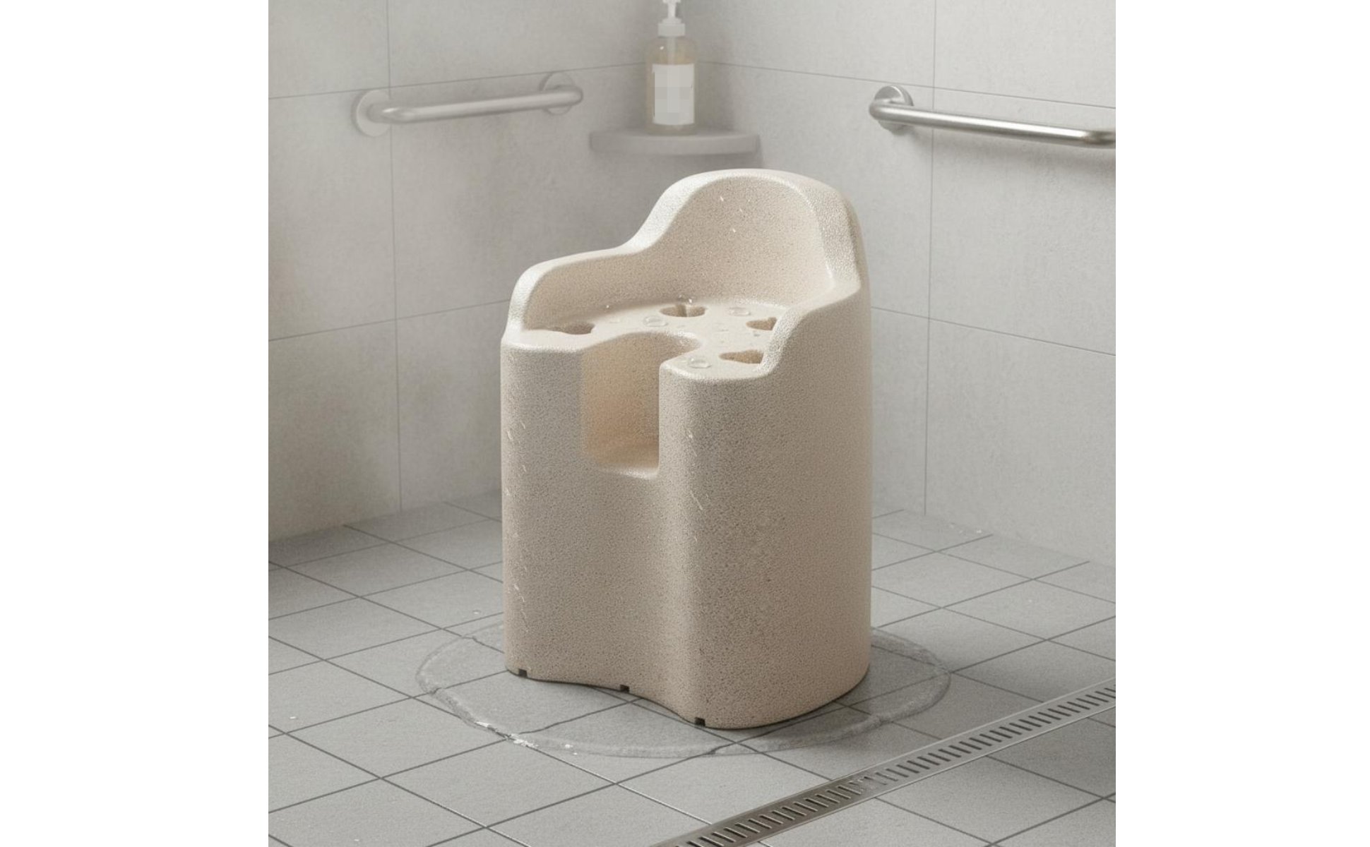 Expanded Polypropylene Shower Chair Waterproof Anti-Slip Bath Stool Strong