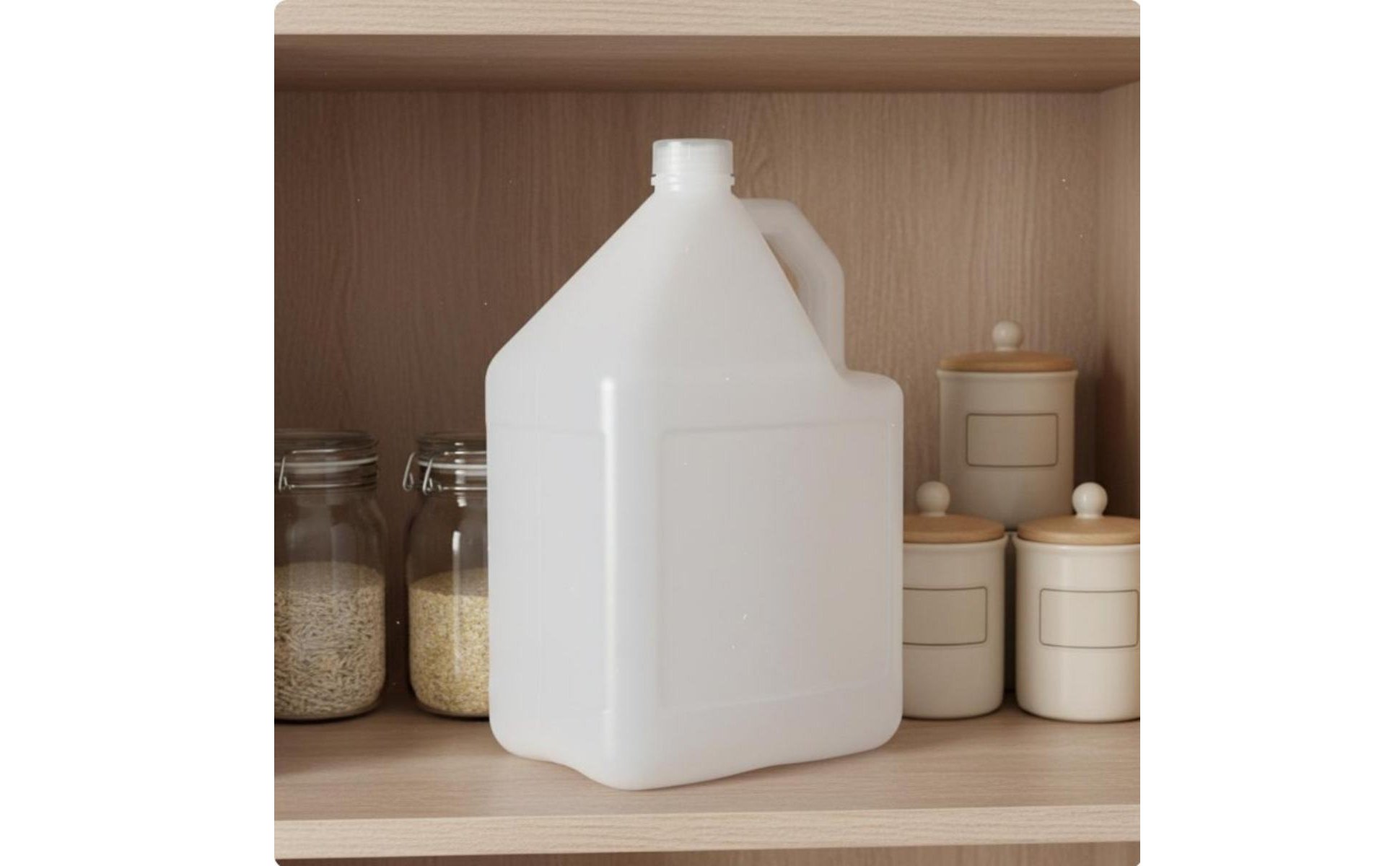 Food-Safe Plastic Jug Versatile Large Capacity Oil Bottle Leak-Resistant