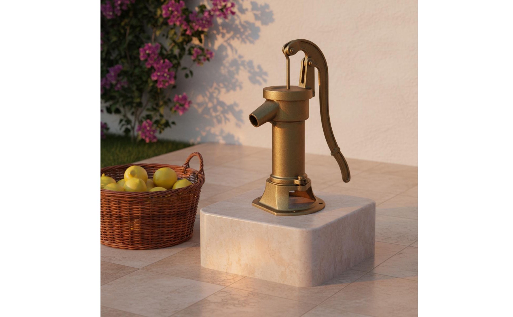 Cast Iron Hand Pump No Electricity Required Manual Well Pump Decorative