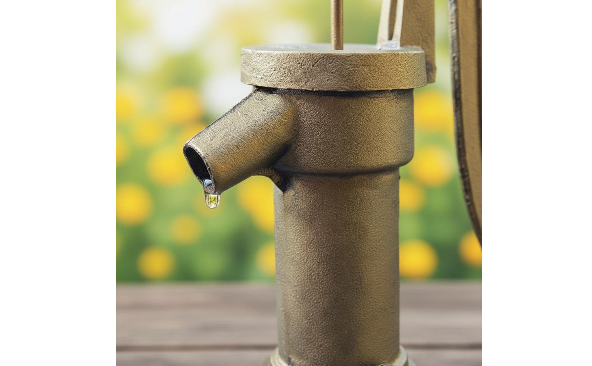 Cast Iron Hand Pump No Electricity Required Manual Well Pump Decorative