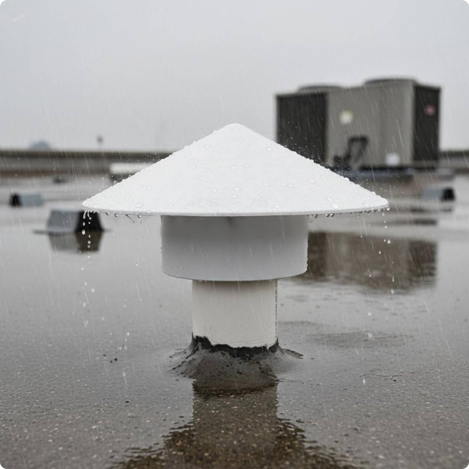 PVC Pipe Weather Cover Versatile Roof Vent Cap Prevents Blockages for Roof