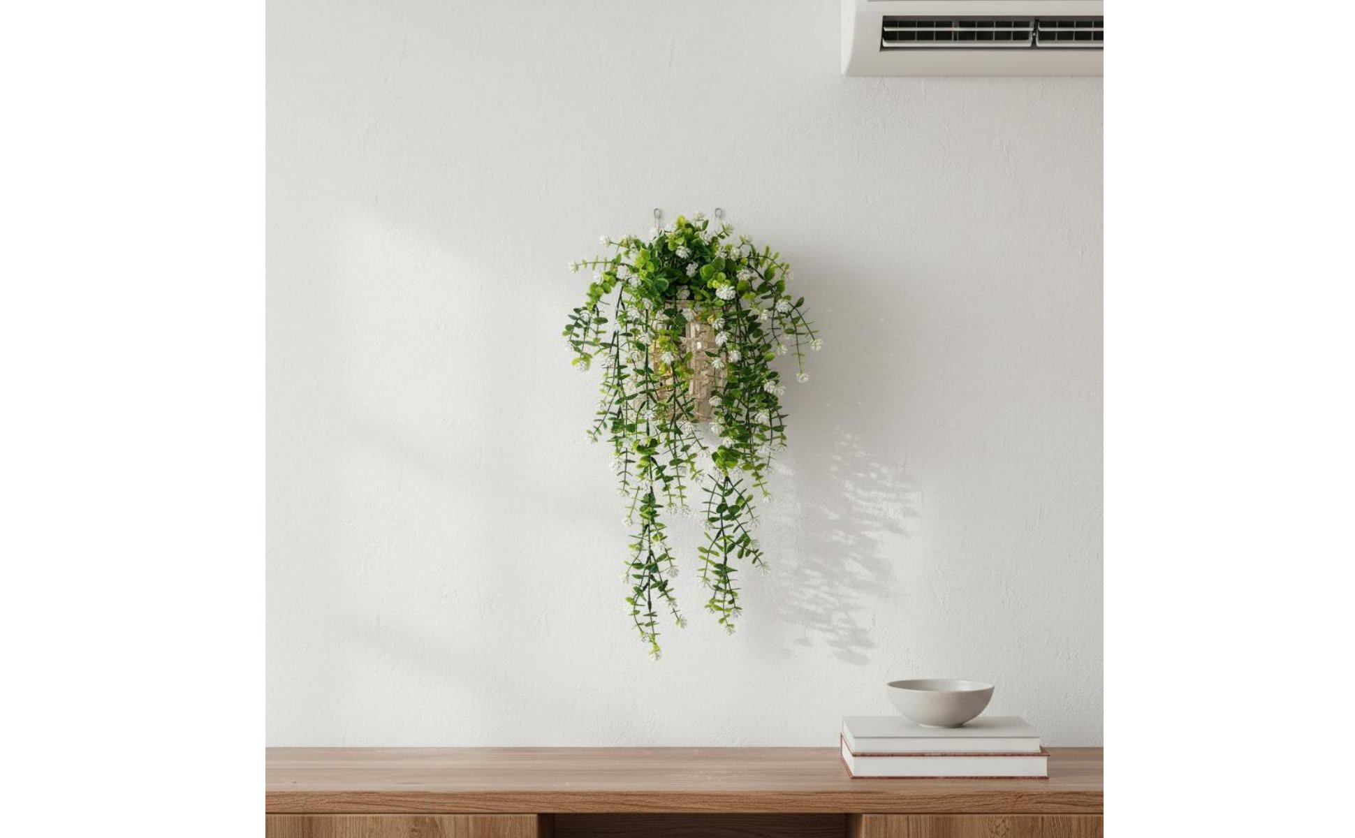 Künstliche Eukalyptus-Ranke pflegeleicht hängende Kunstblumen-Girlande für Café