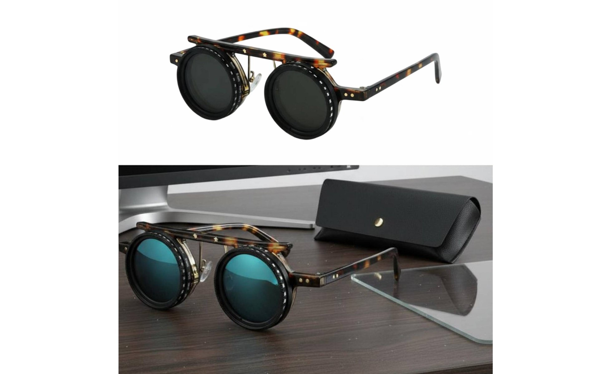 Verstellbare ND-Sonnenbrille polarisiert Sonnenbrille mit einstellbarer Tönung
