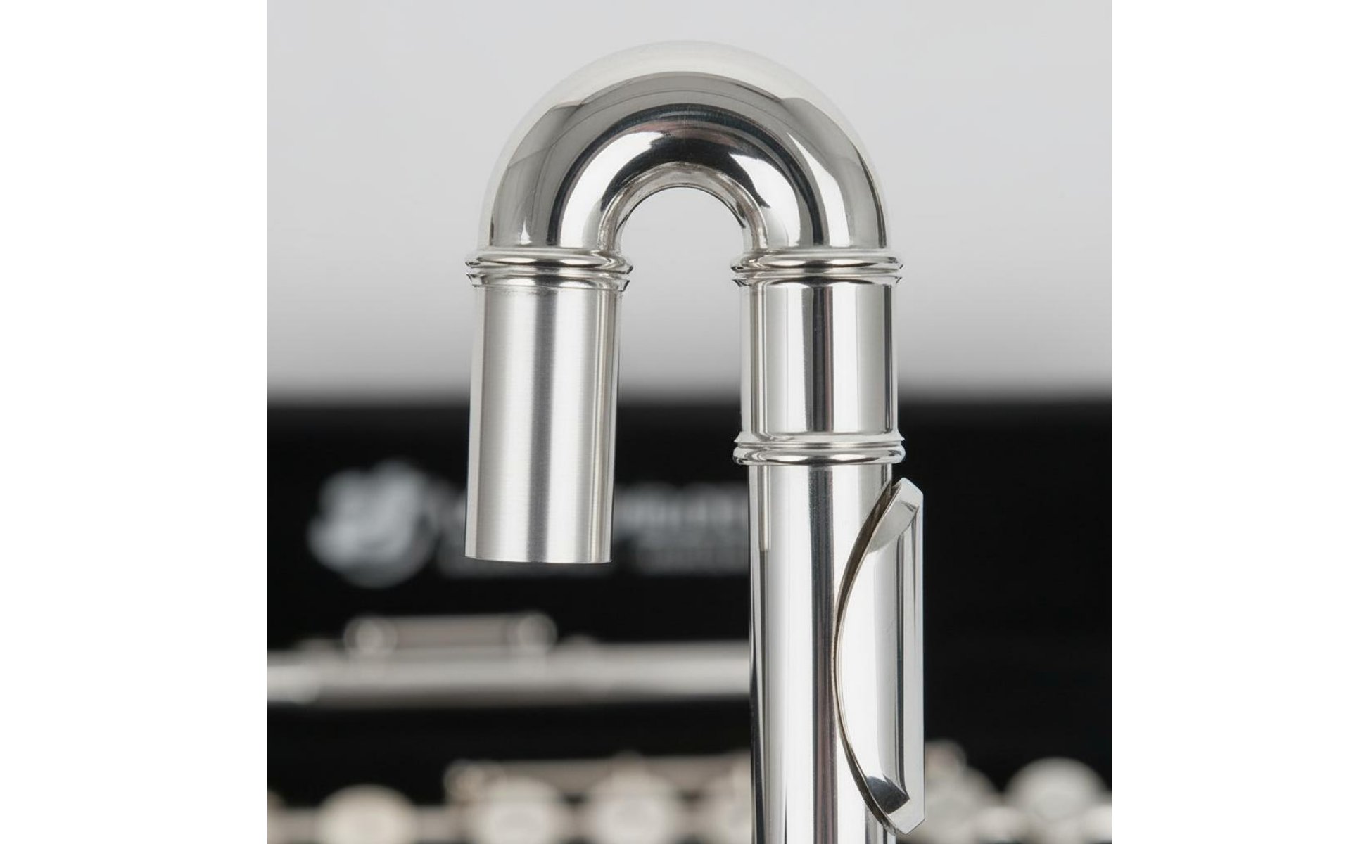 Silver Flute Head Joint Nickel-Plated Curved Flute Headjoint for Beginners