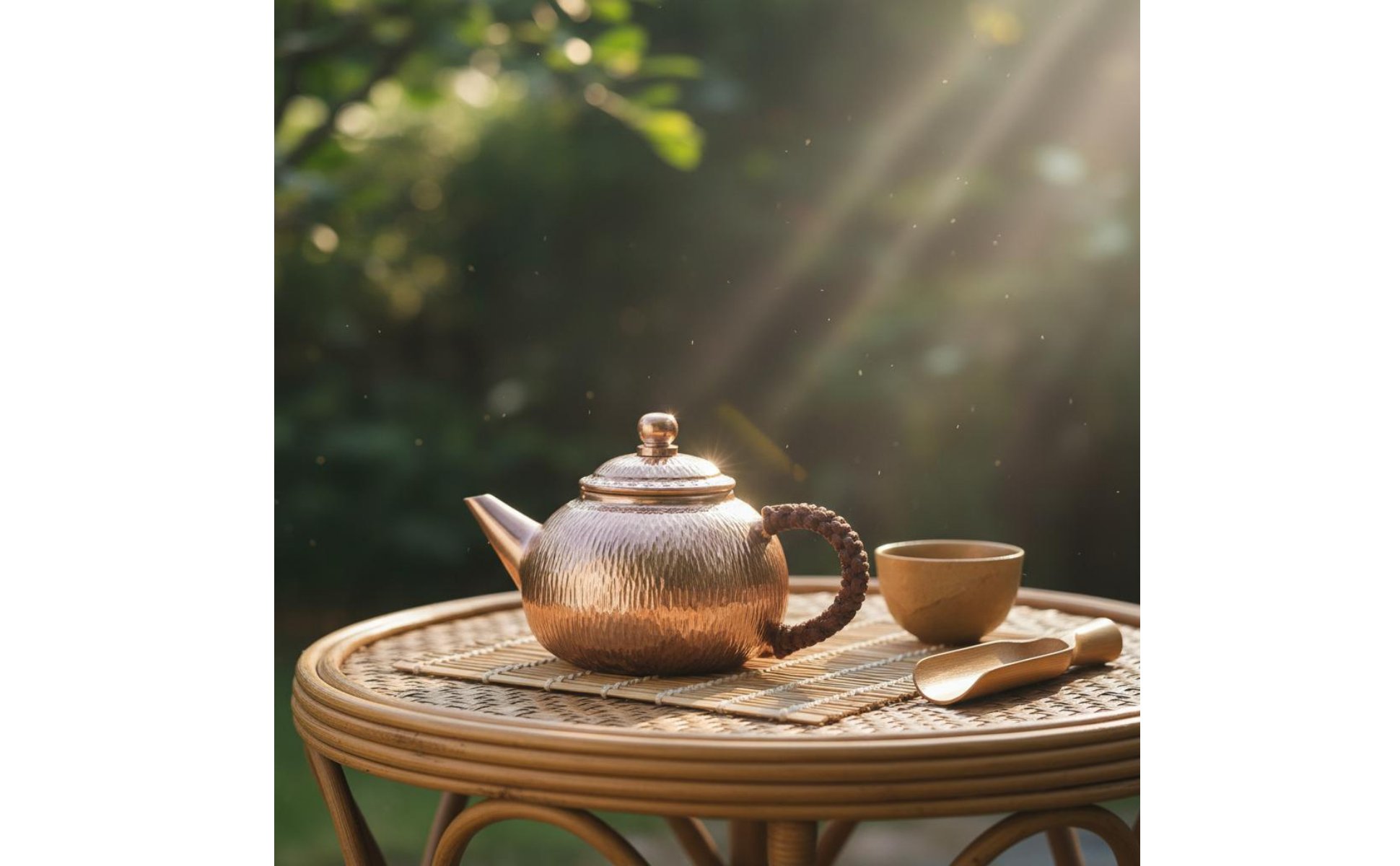 Handmade Copper Teapot No Coating Hammered Copper Tea Kettle Uncoated Interior