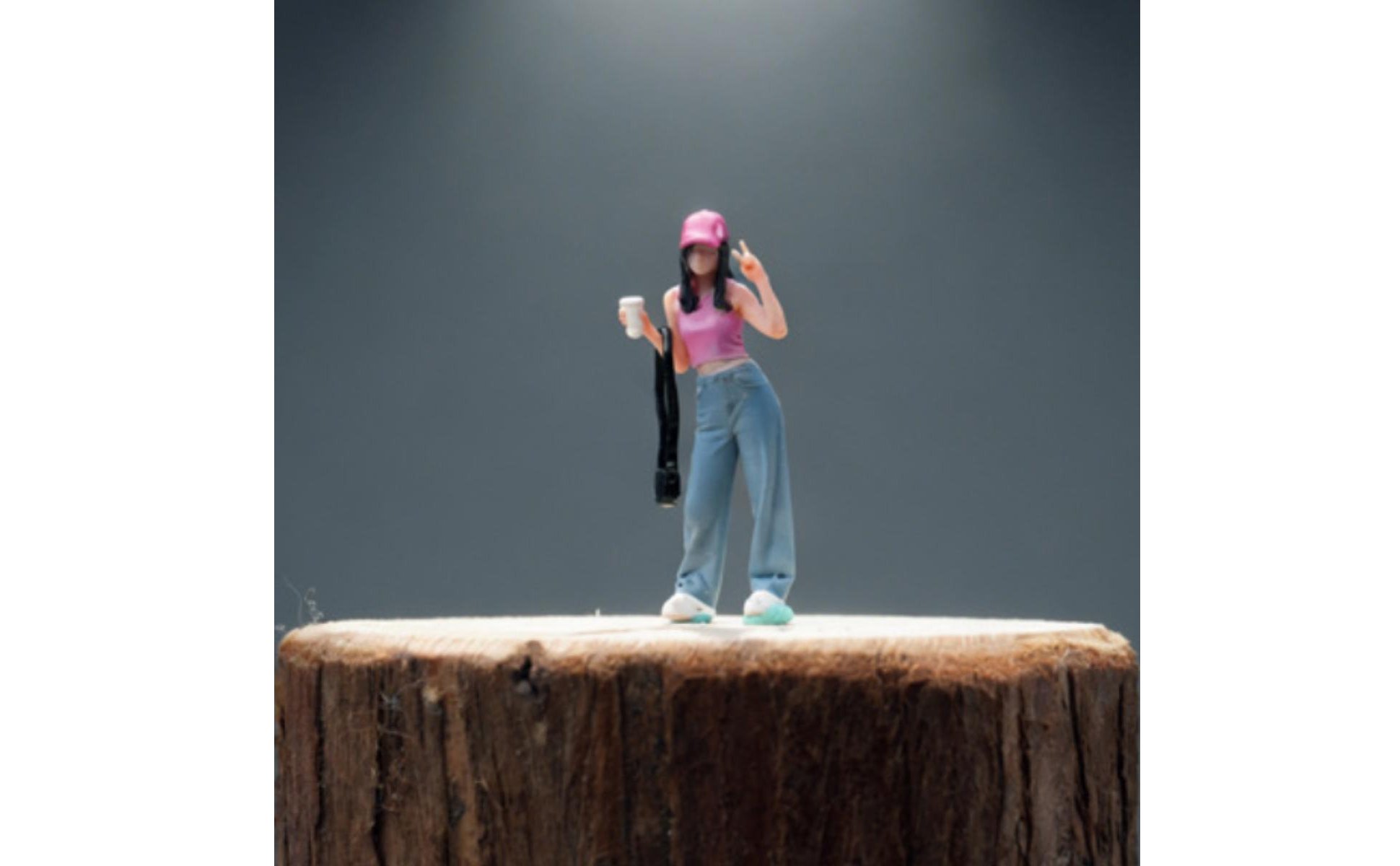 1/64 Scale Female Figure Highly Detailed Resin Miniature Scene Figure Lifelike