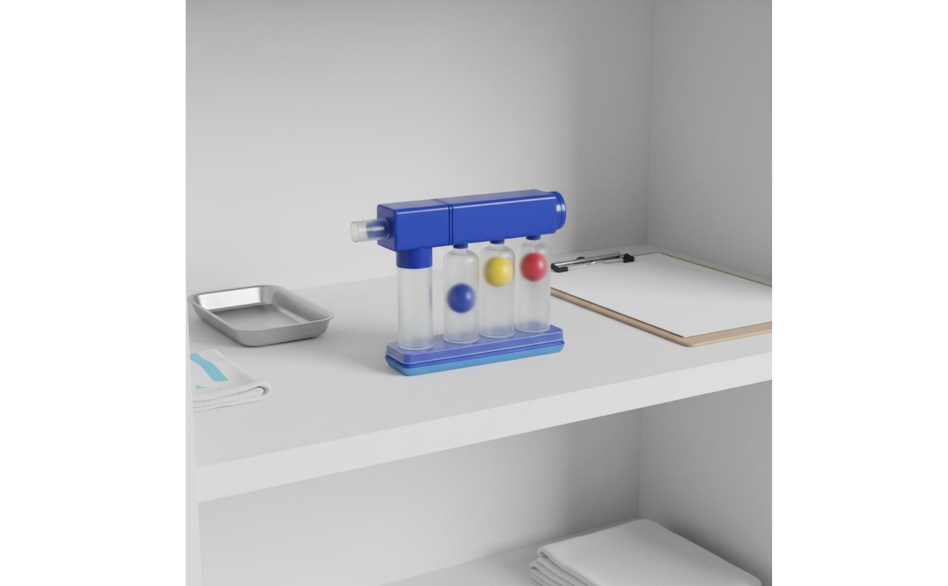 3-Ball Incentive Spirometer Portable Lung Capacity Exerciser for Rehabilitation