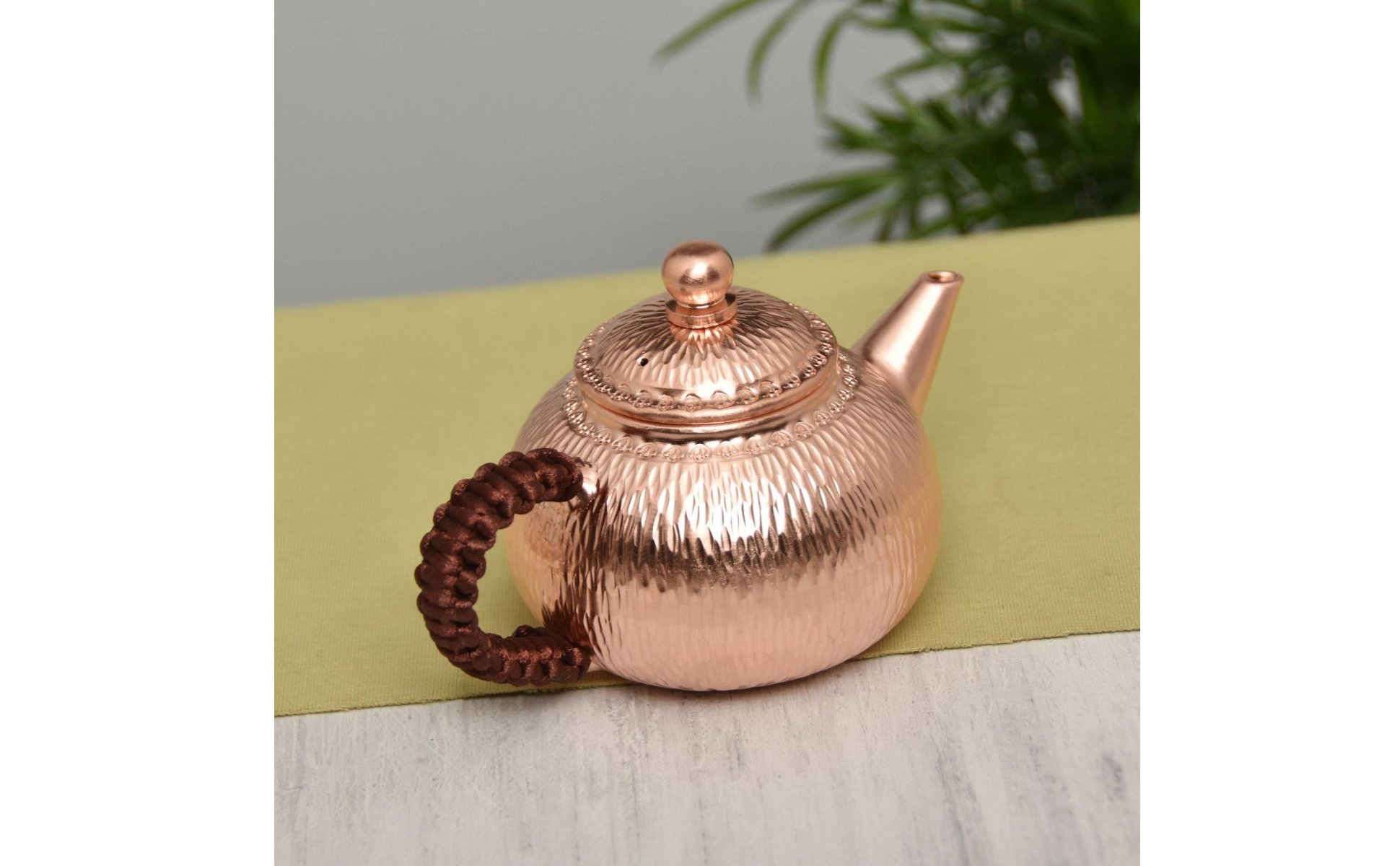 Handmade Copper Teapot No Coating Hammered Copper Tea Kettle Uncoated Interior