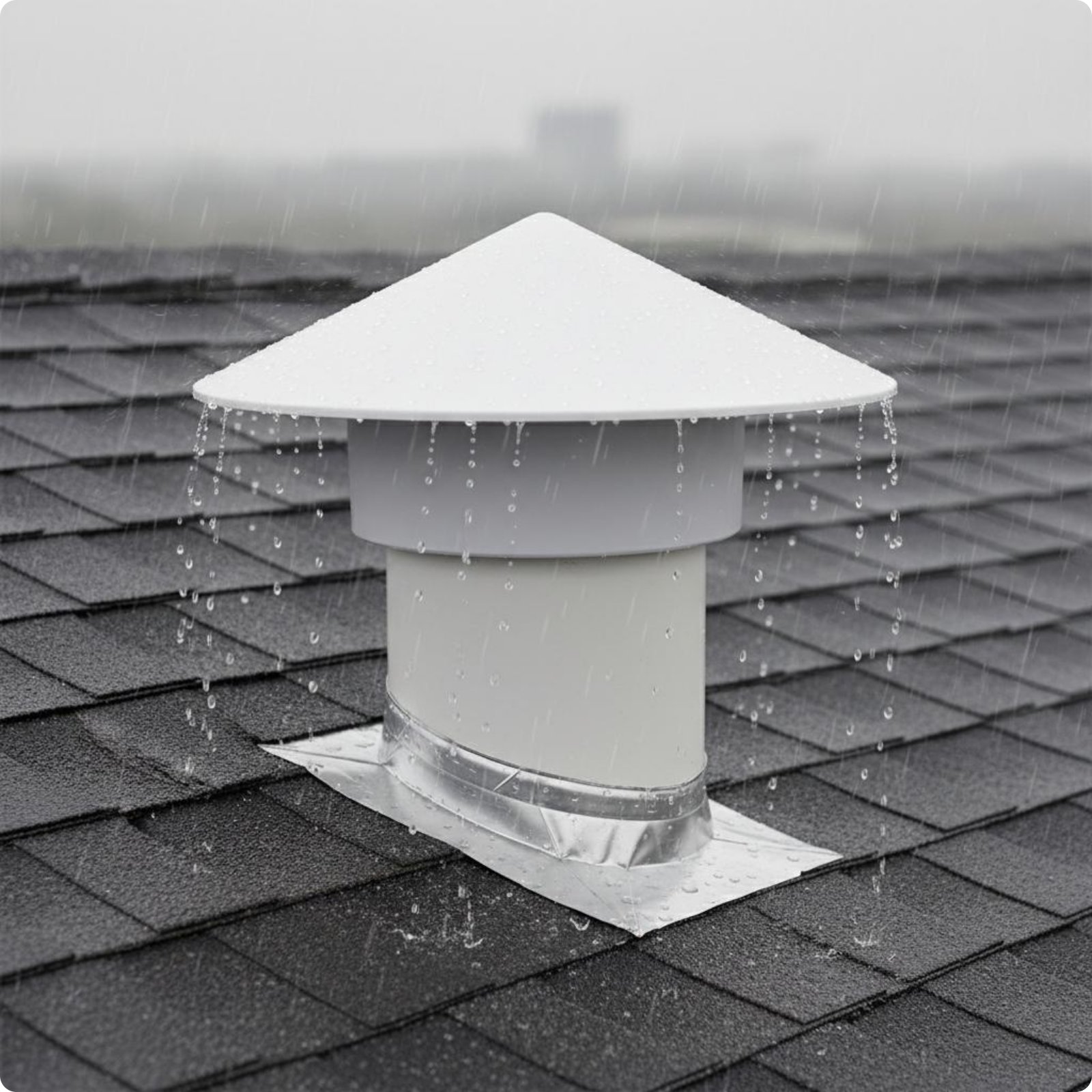PVC Pipe Weather Cover Creature-Resistant Resistant Roof Vent Cap