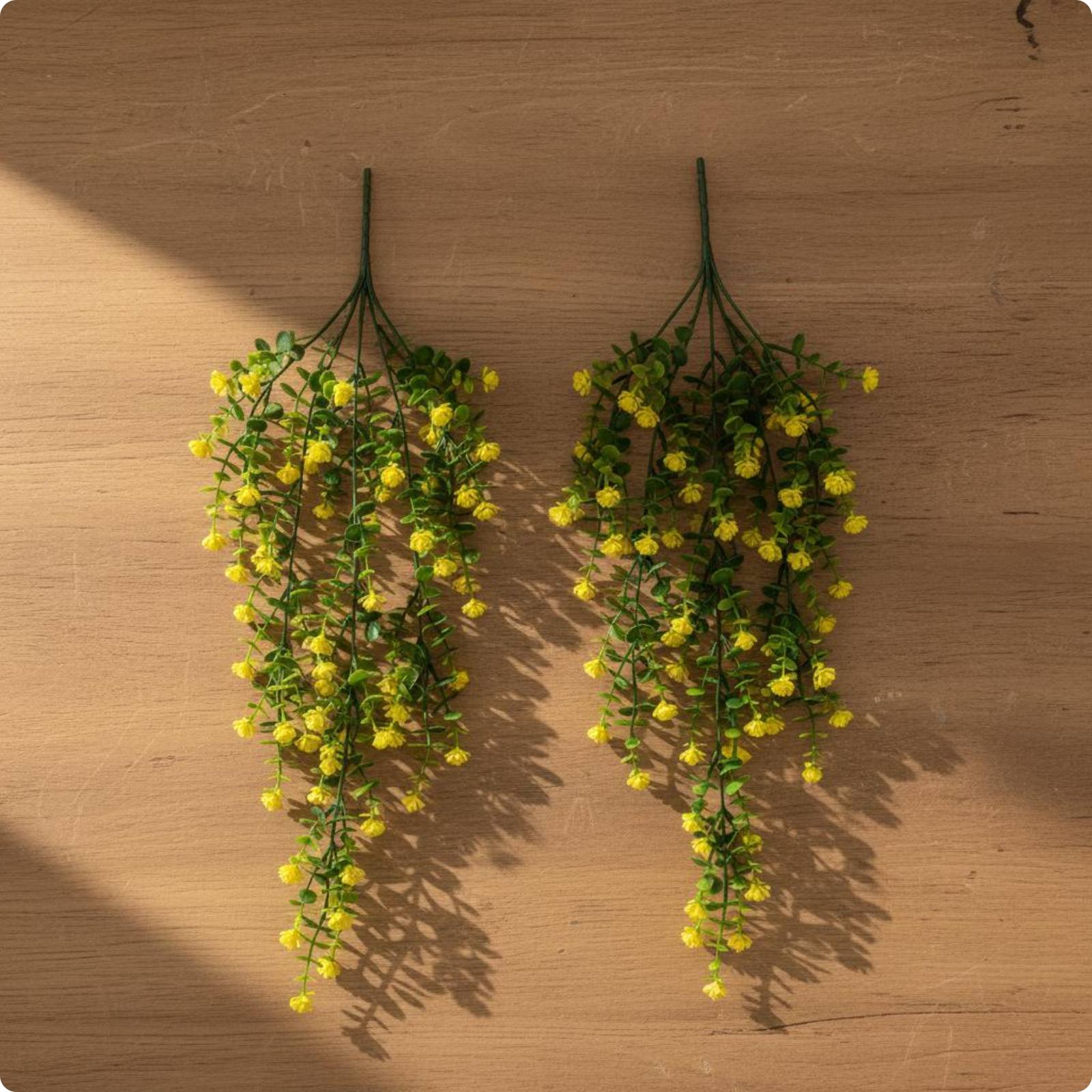 Künstliche Eukalyptus-Ranke pflegeleicht hängende Kunstblumen-Girlande für Caf&eacute;