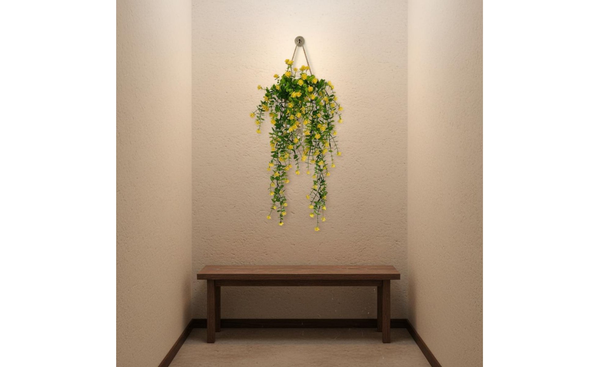 Künstliche Eukalyptus-Ranke pflegeleicht hängende Kunstblumen-Girlande für Café