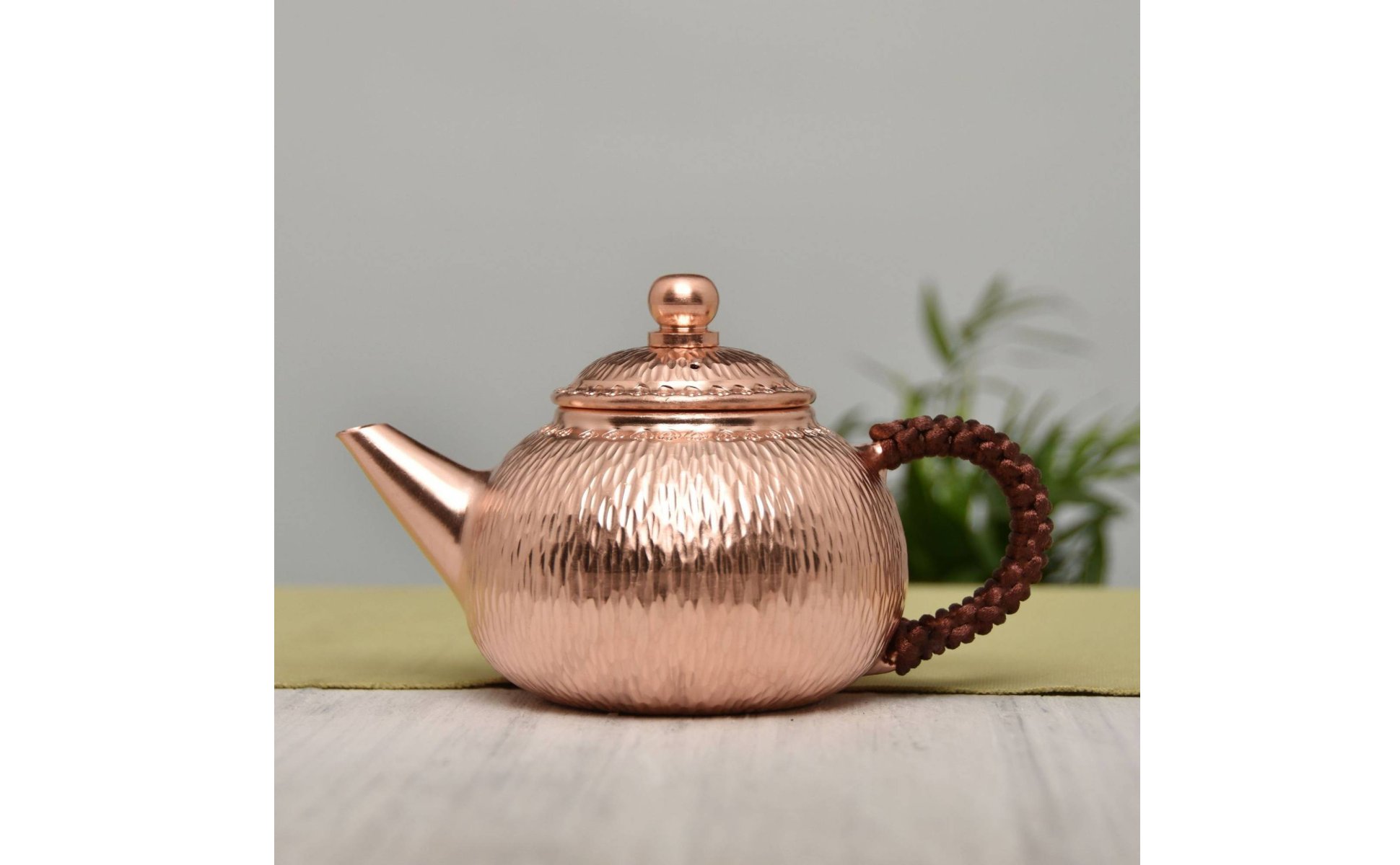 Handmade Copper Teapot No Coating Hammered Copper Tea Kettle Uncoated Interior
