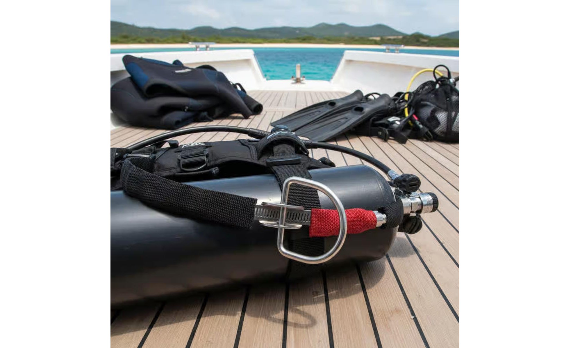 Underwater Cylinder D-Loop Clamp 316 Stainless Steel Sidemount D-Loop Holder