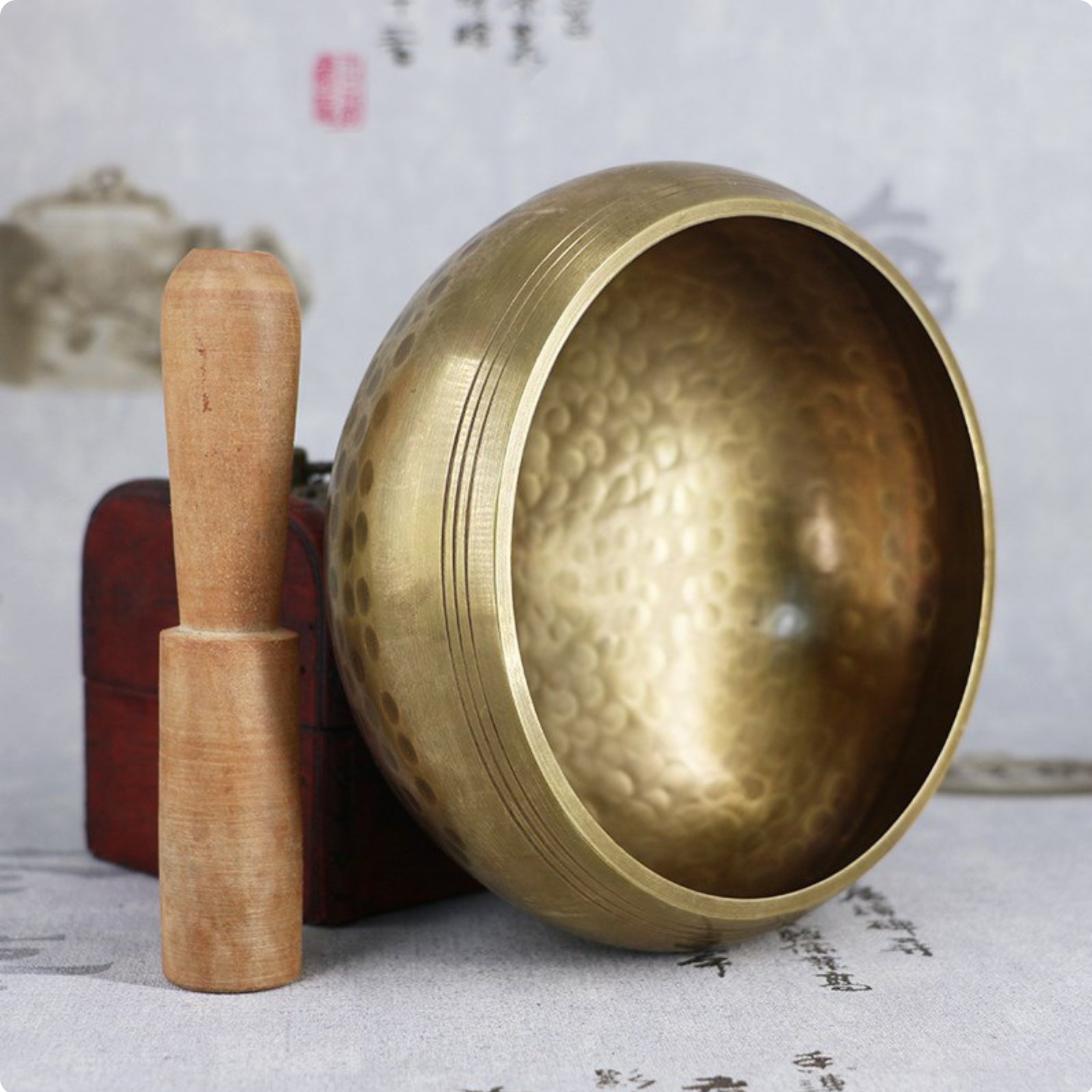 Tibetan Singing Bowl Deep Relaxation Meditation Sound Bowl for Mindful Movement