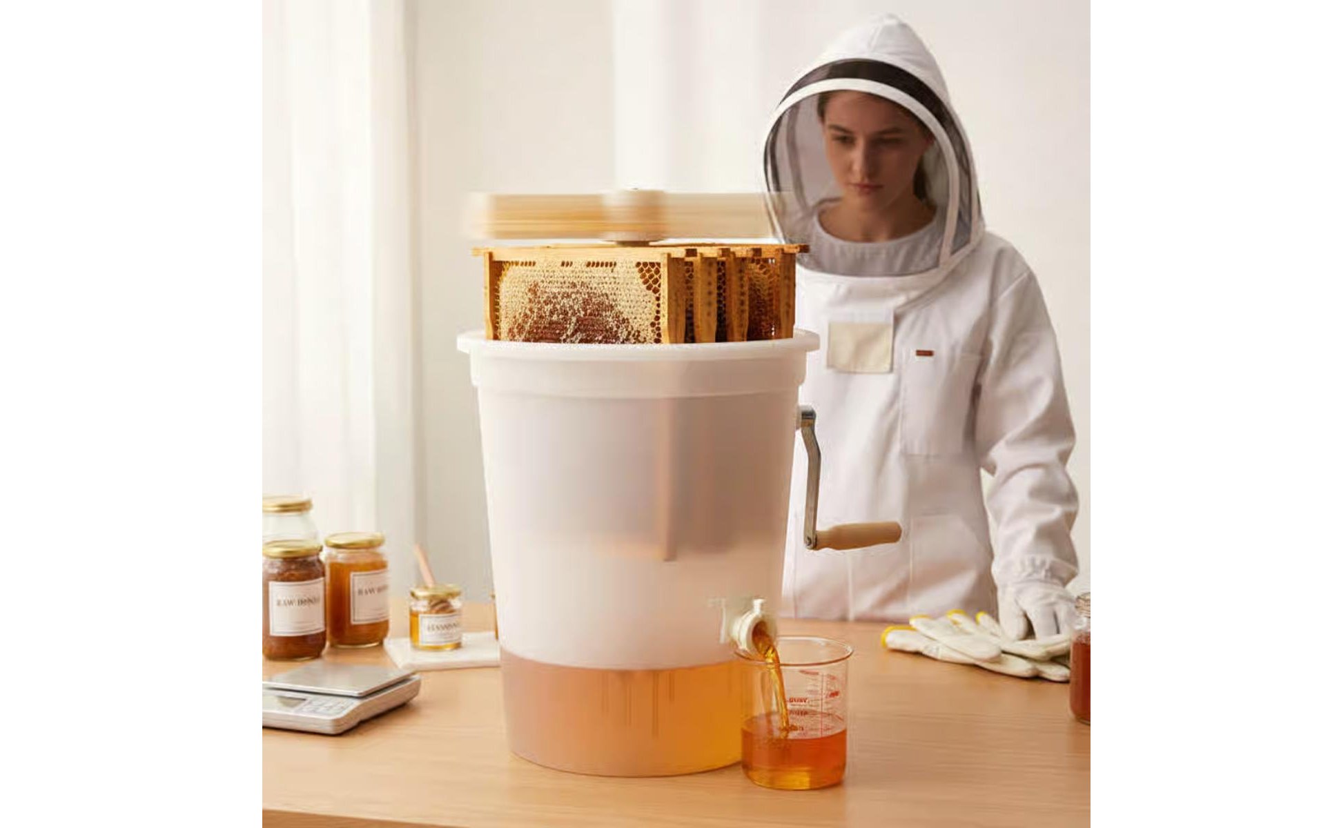 Manual 2 Frame Honey Extractor Food-Grade Material 2 Frame Honey