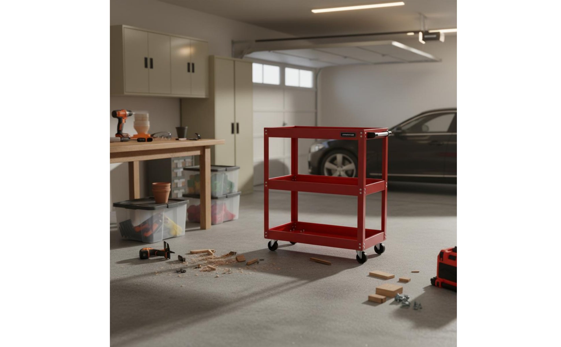Rolling Tool Cart Multi-Functional Mobile Tool Organizer Large Capacity