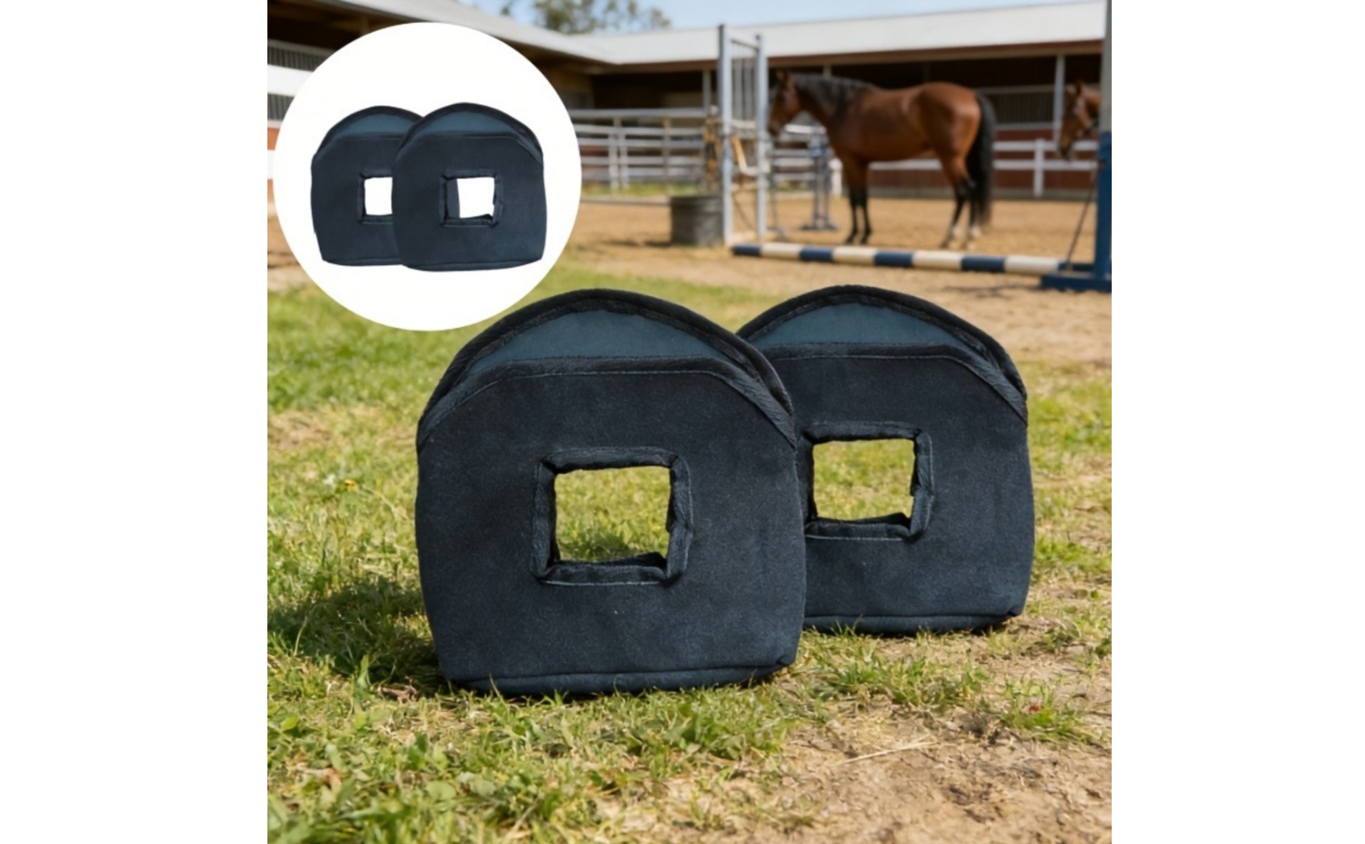 2 Pieces Stirrup Storage Bag Long-Lasting Material Stirrup Iron Bag for Stable