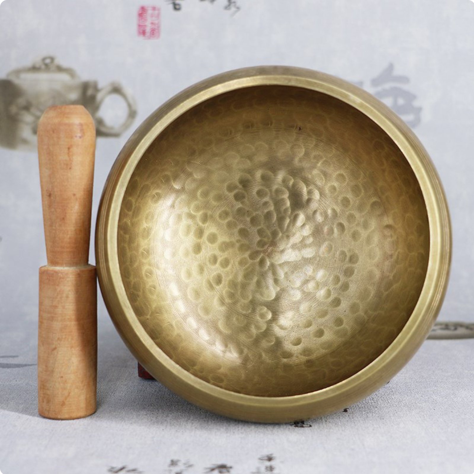Tibetan Singing Bowl Handmade Meditation Sound Bowl for Mindful Movement