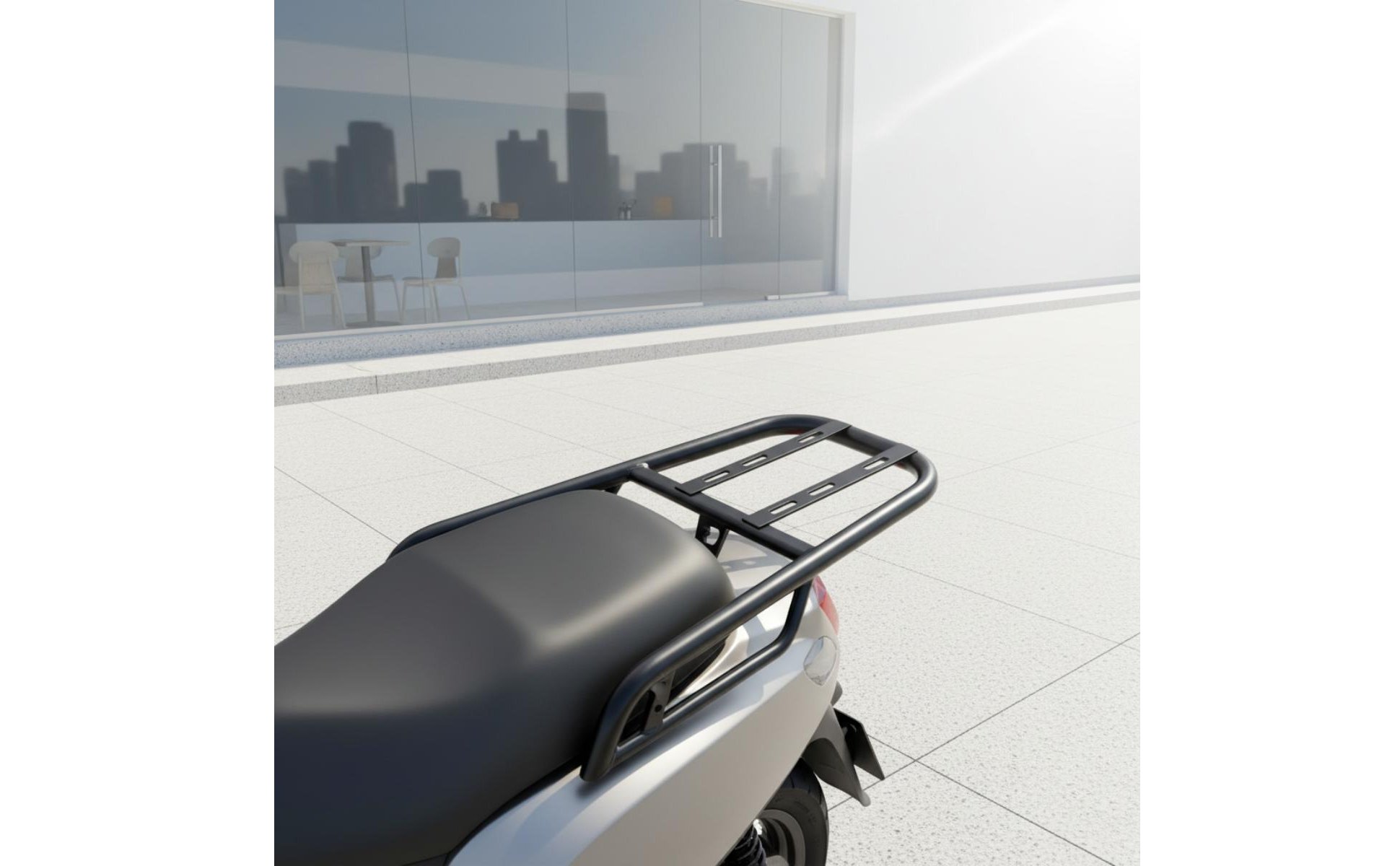Motorcycle Rear Luggage Rack Sturdy Construction Scooter Tail Box Mount