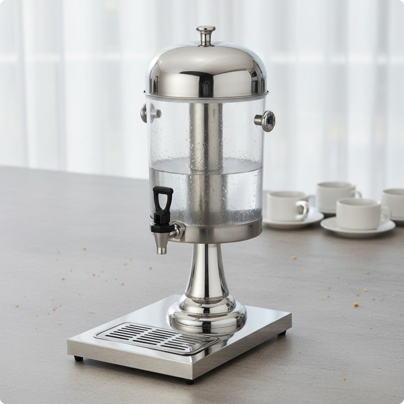 Double-Head Juice Dispenser Easy to Clean for Buffet, Catering