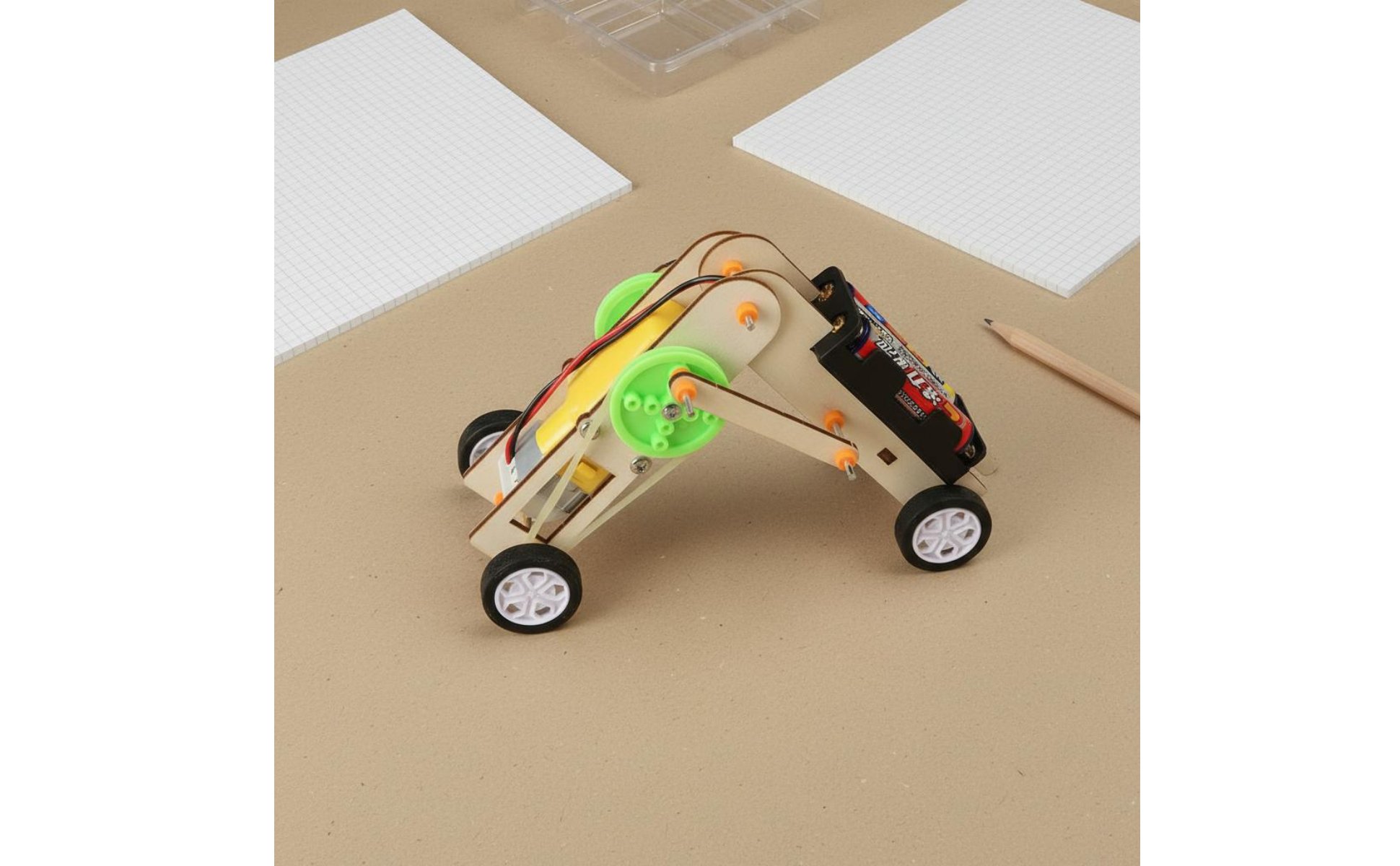 DIY Robot Kit Hands-on Assembly Crawling Robot Moving Mechanism for Classroom