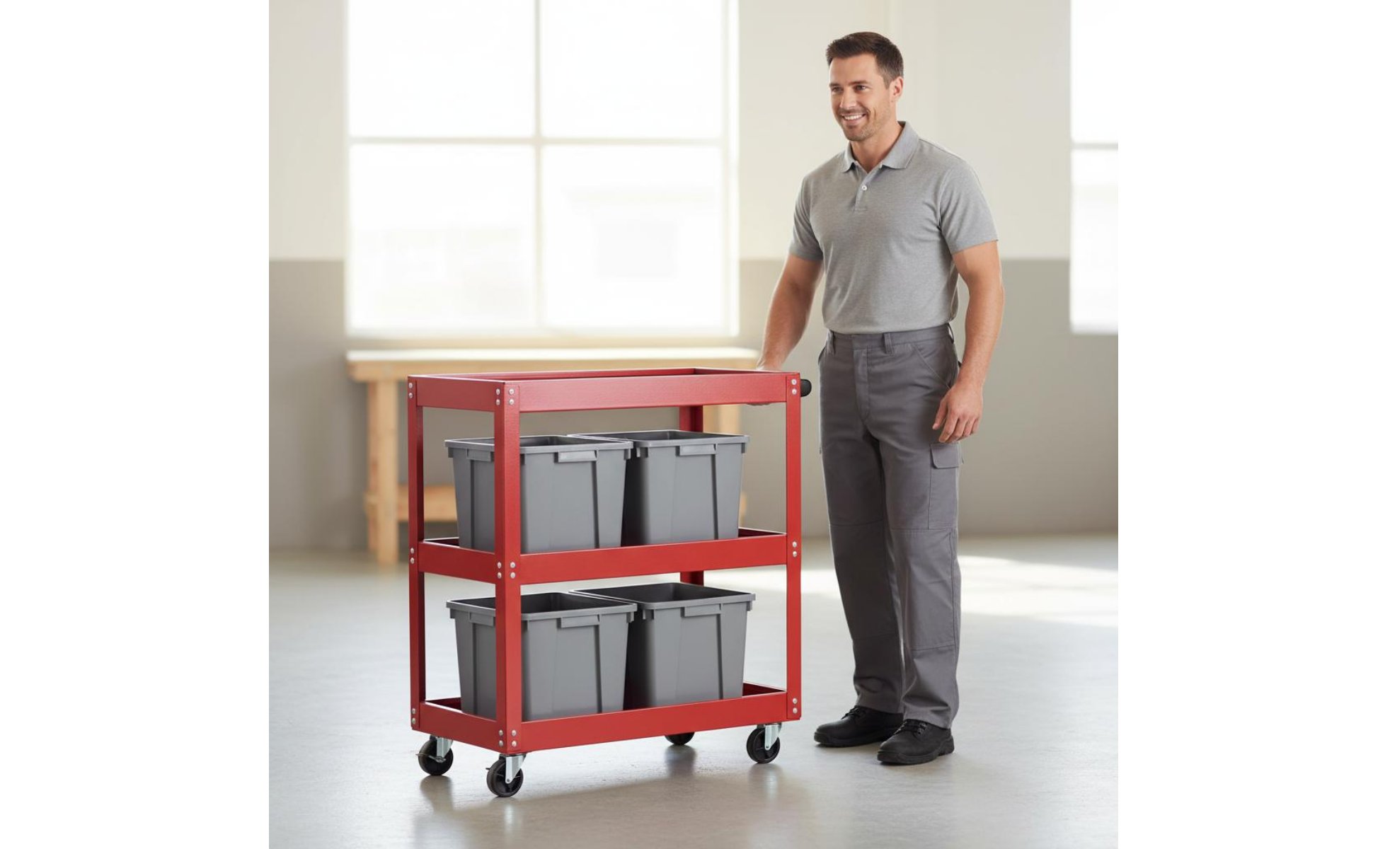Rolling Tool Cart Multi-Functional Mobile Tool Organizer Large Capacity