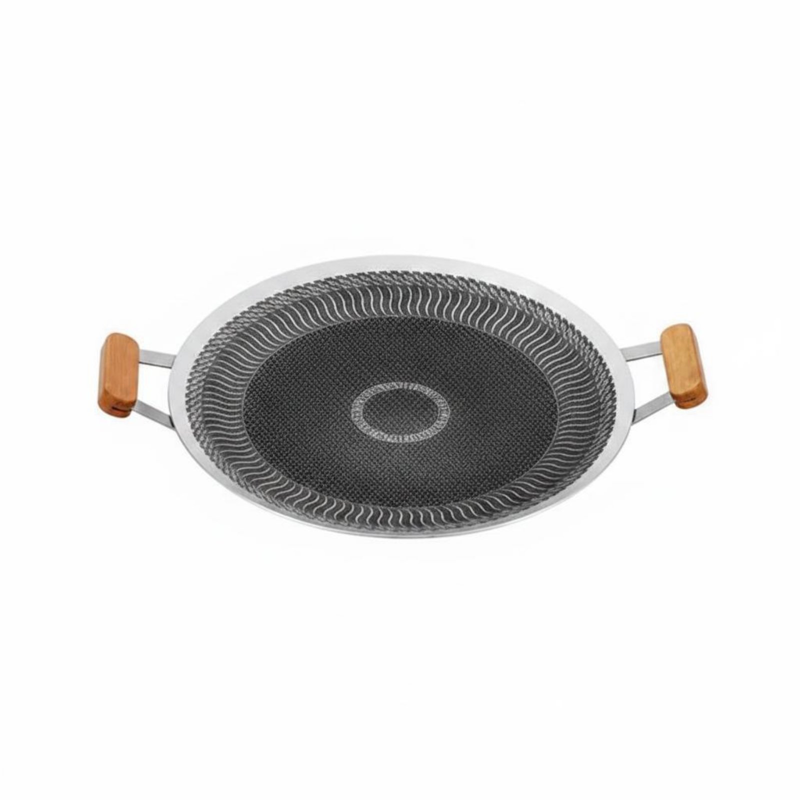 Korean   Barbecue Pan Coating Non Stovetop Grill Plate Easy to Clean double Handle Grilling Pan for Home