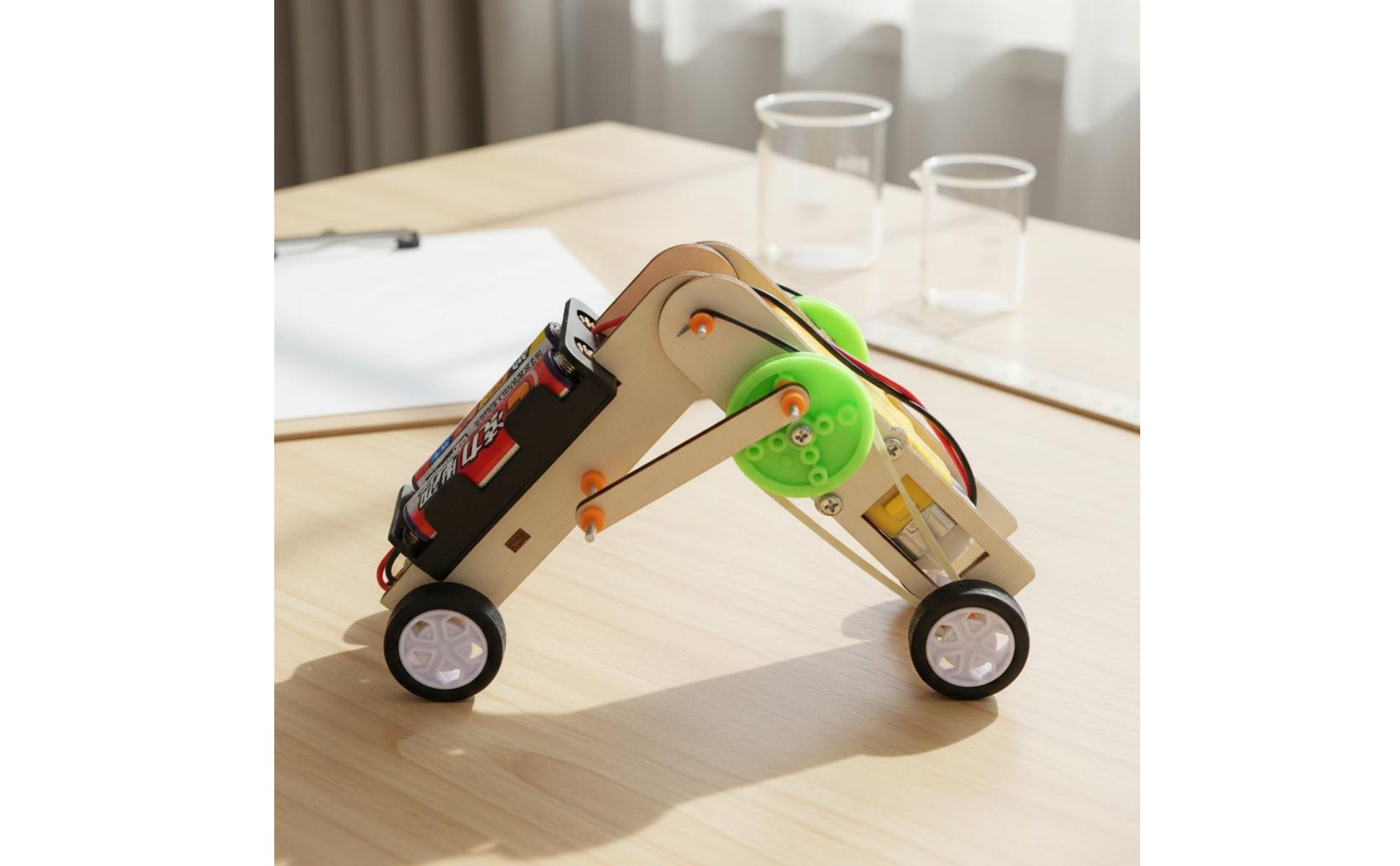 DIY Robot Kit Hands-on Assembly Crawling Robot Moving Mechanism for Classroom