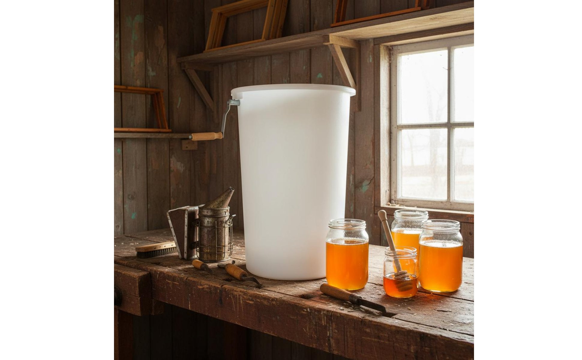 Manual 2 Frame Honey Extractor Food-Grade Material 2 Frame Honey