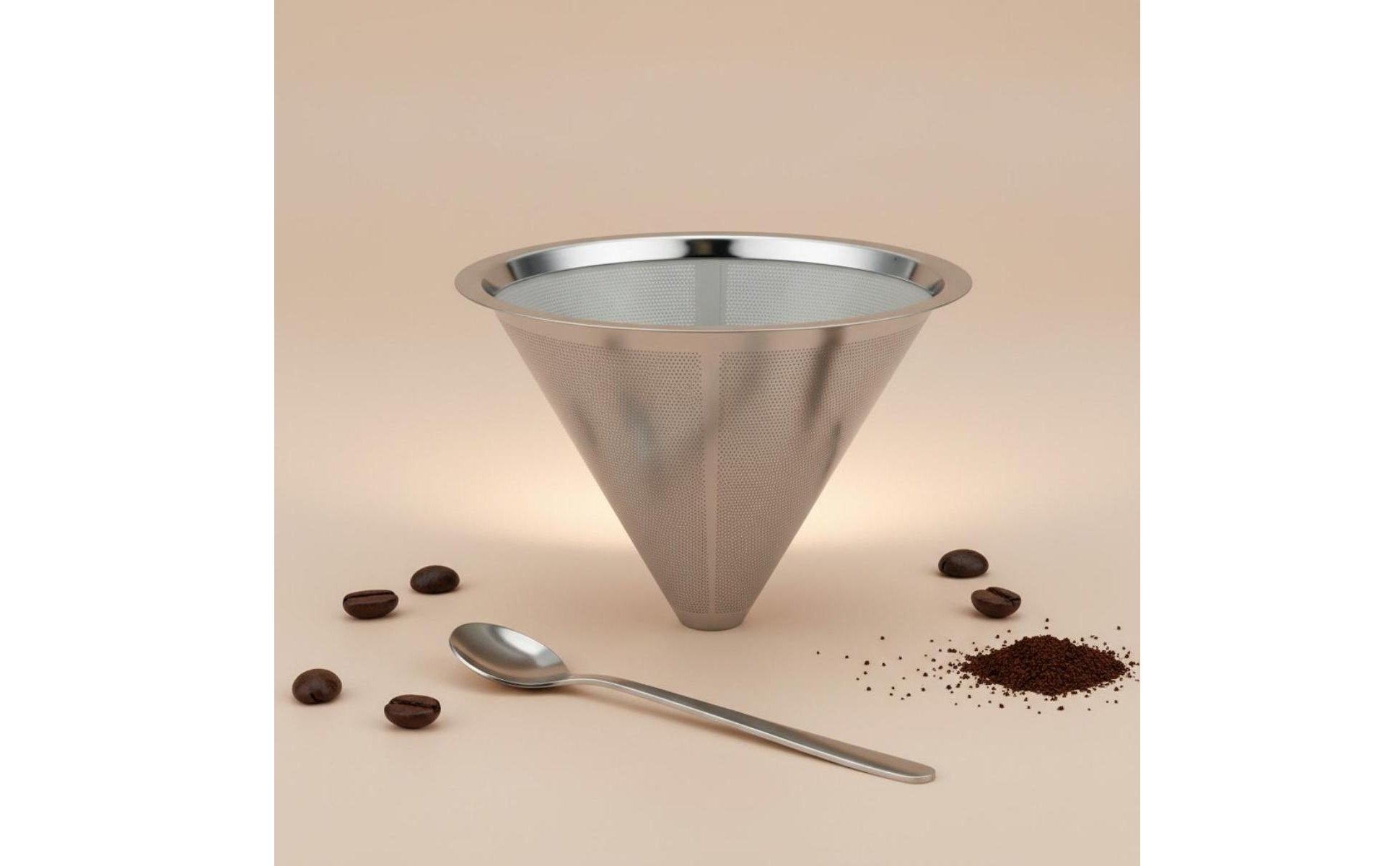 Pour-Over Kaffeefilter Doppellagig Papierloser Kaffeefilter ohne Filterpapier