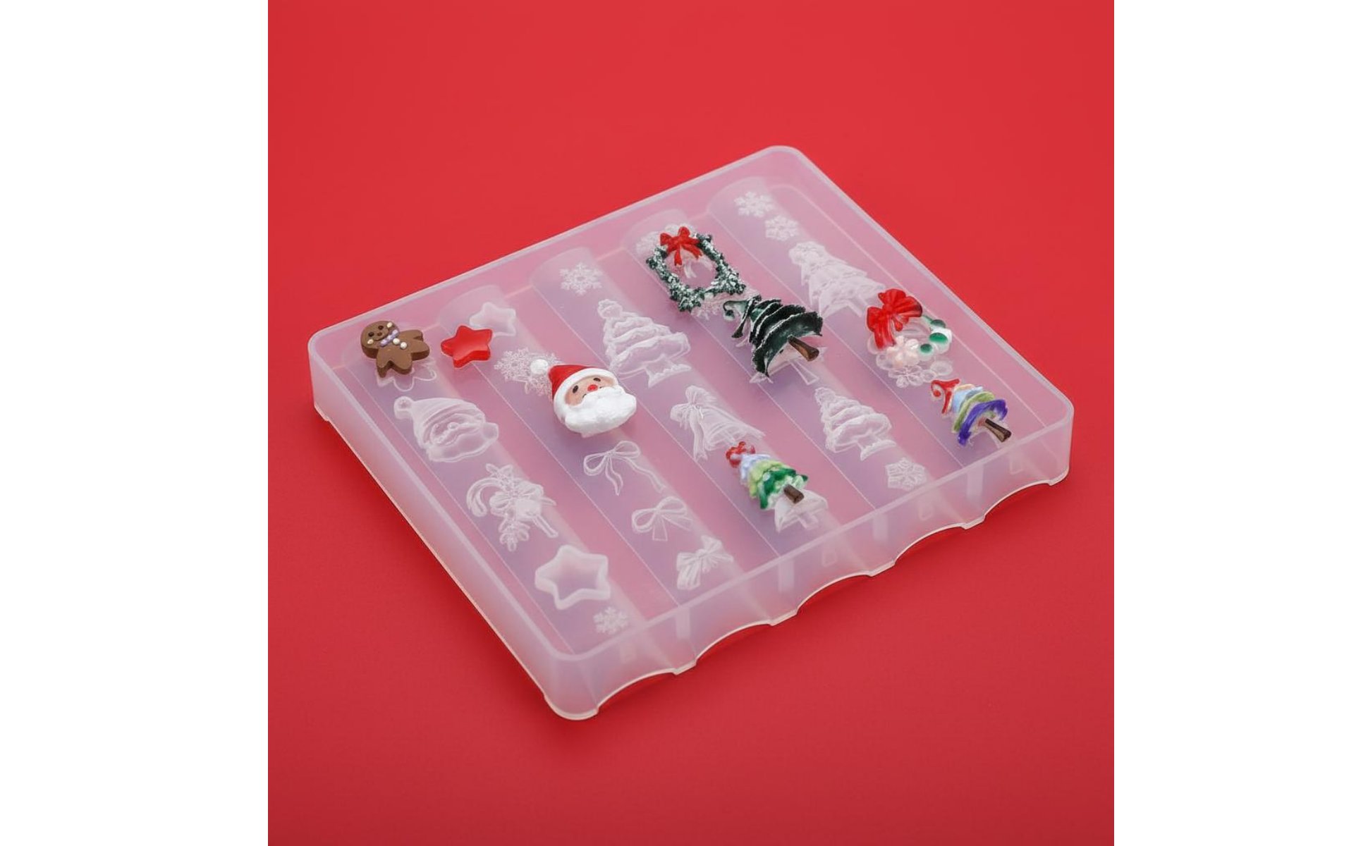 3D Weihnachts-Nagelform Weihnachtsmotive Nageldesign Schablone Weihnachten