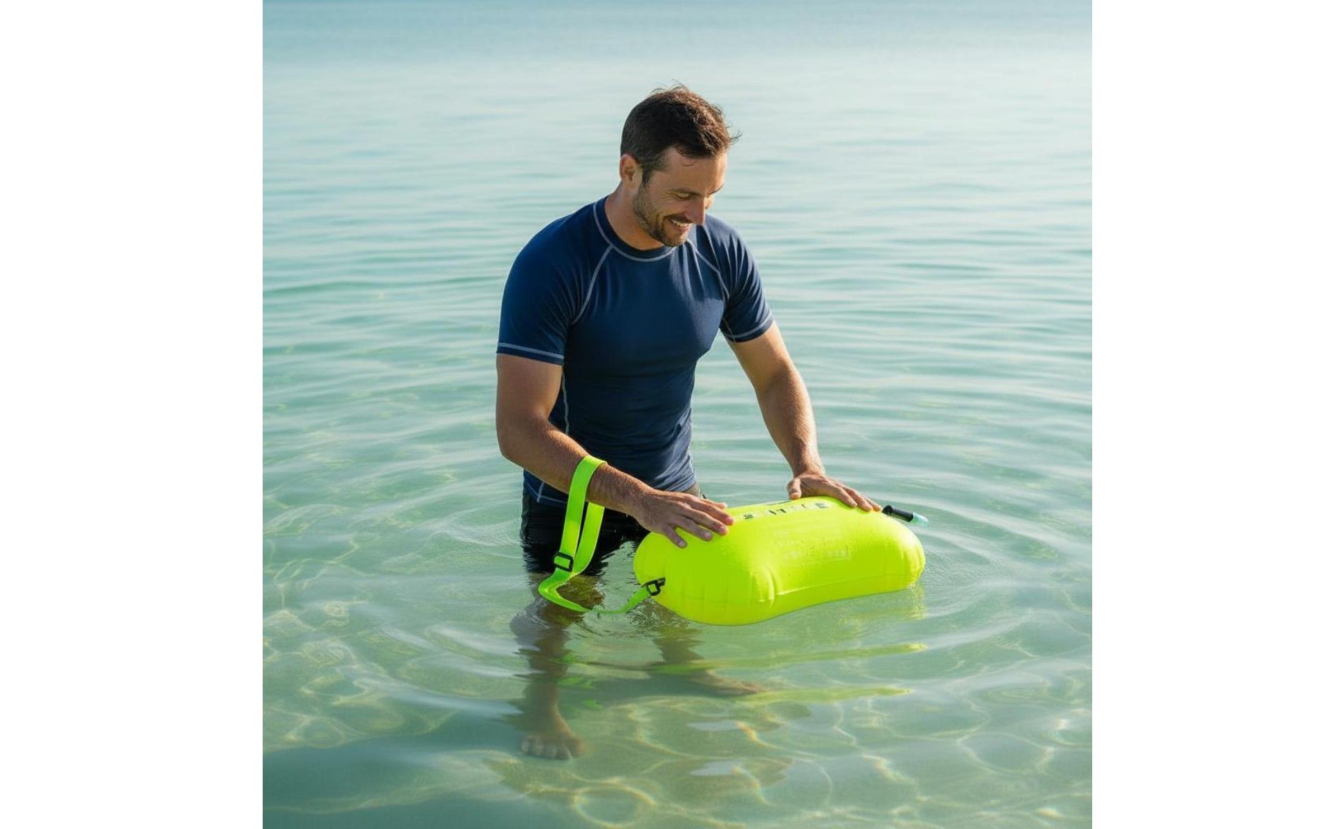 Bouée de Rangement Étanche PVC Sac de Natation Flottant Léger