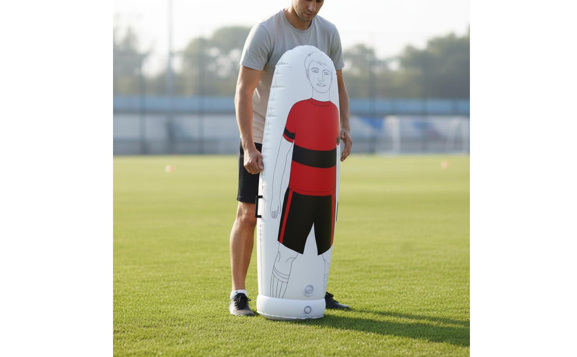 Inflatable Training Mannequin Portable Unrestricted Kick Mannequin Easy to Set