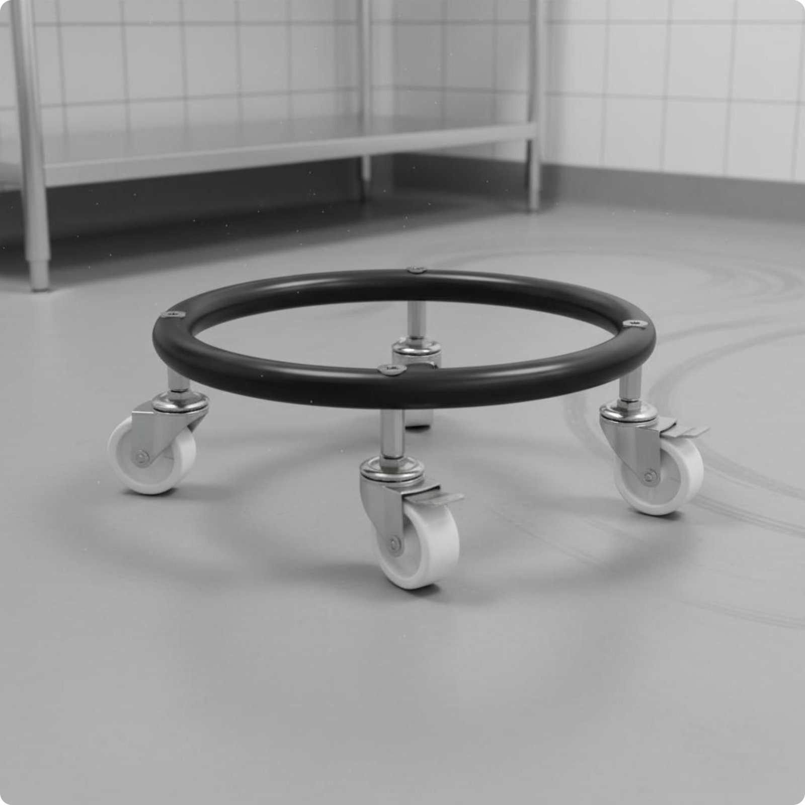 Gasflaschenhalter mit Rollen rostbeständig Rolluntergestell stabiler