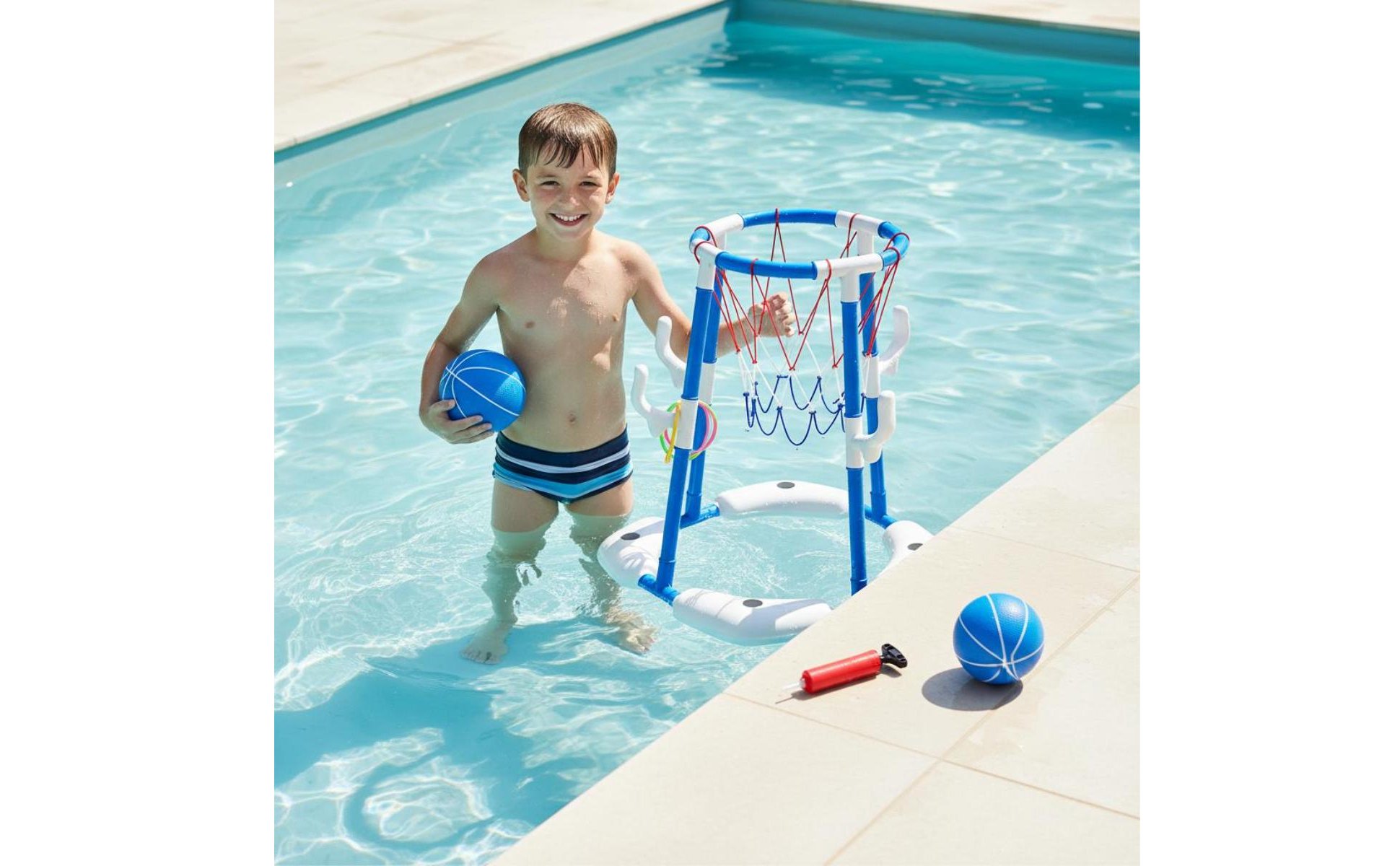 Kinder Pool Basketballspiel Schwimmend Pool Basketballkorb Einfach Aufzubauen