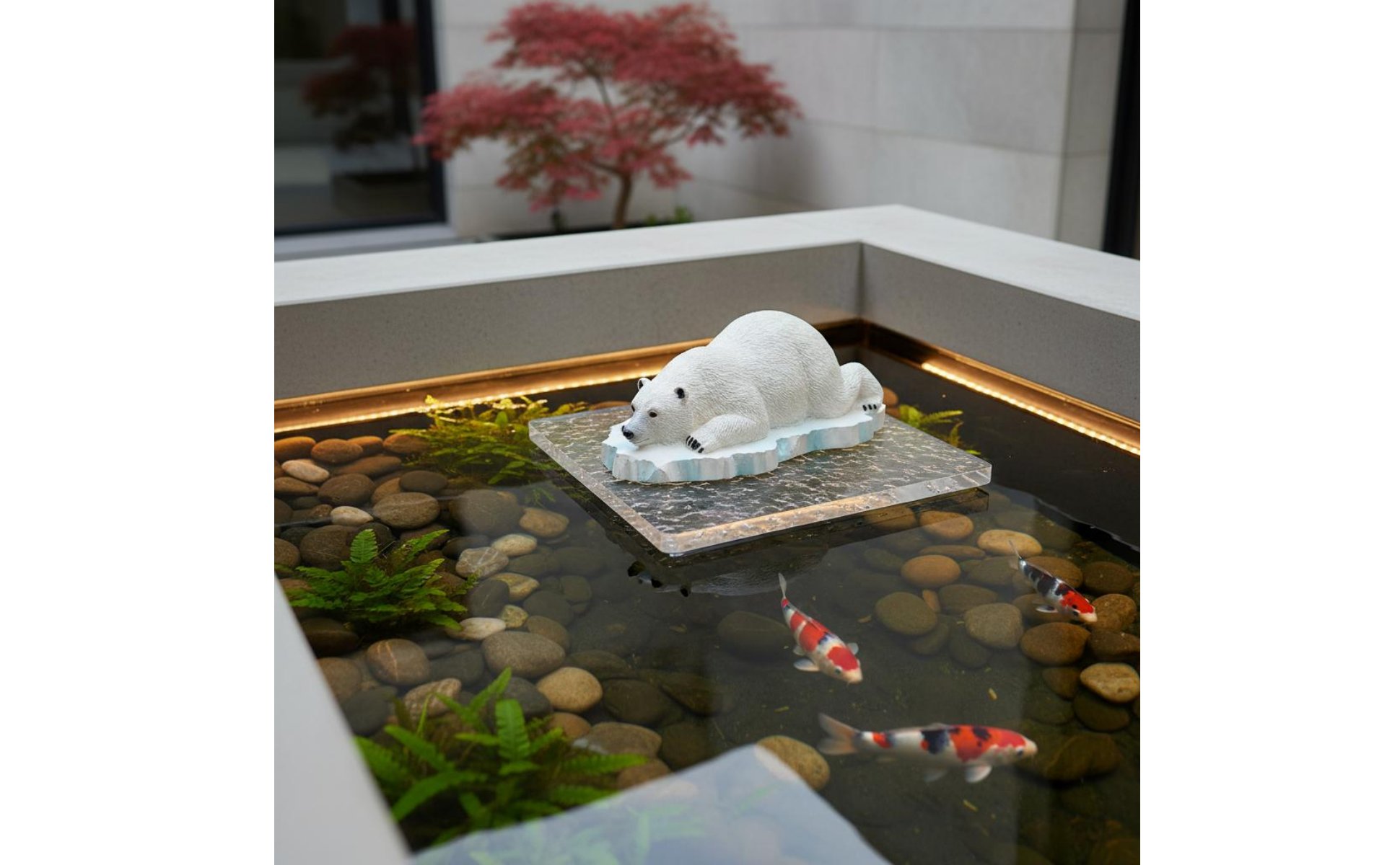 On Ice Buoyant Waterproof Floating Statue Hand-Painted