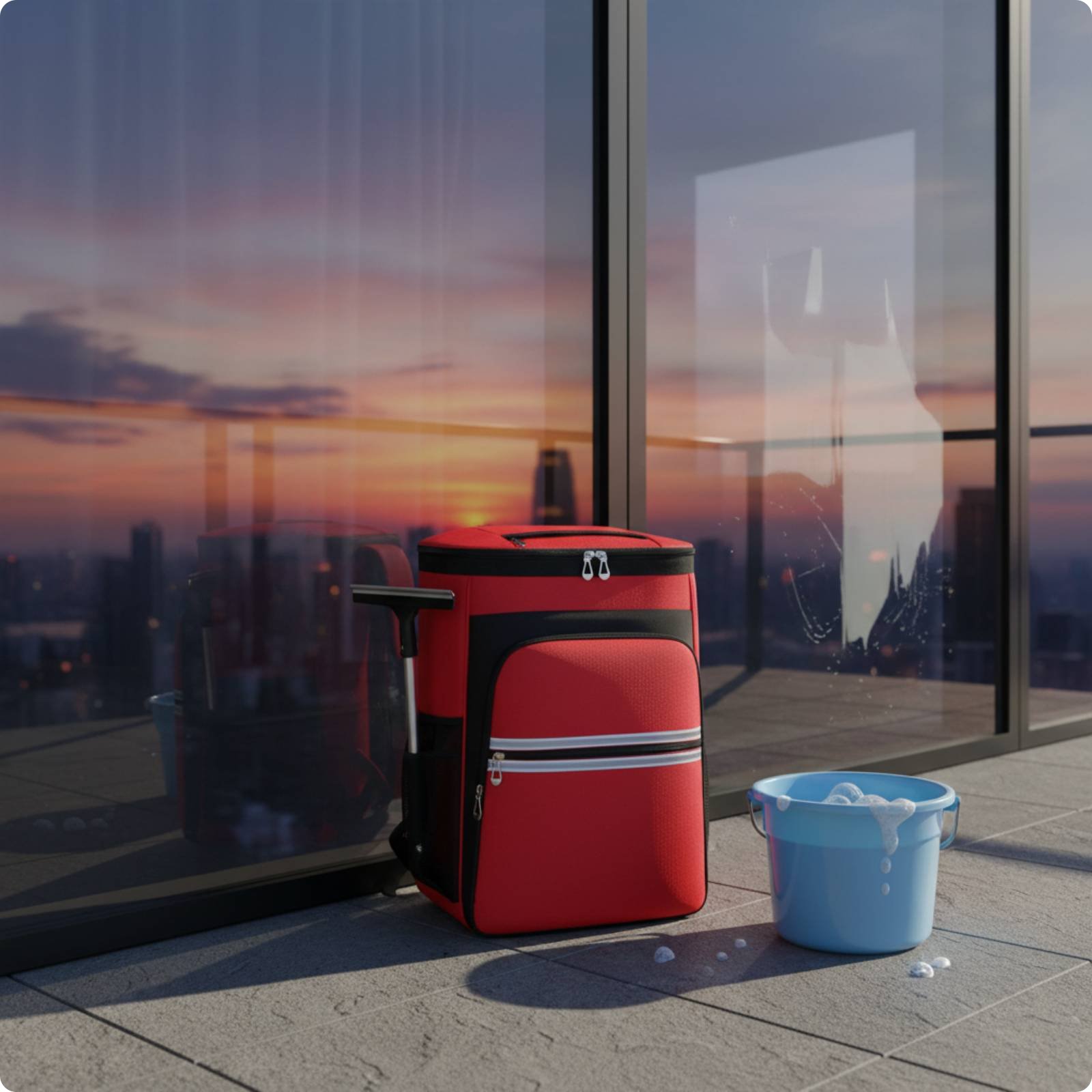 Cleaning Service Backpack Easy to Carry Custodian Backpack for Janitors