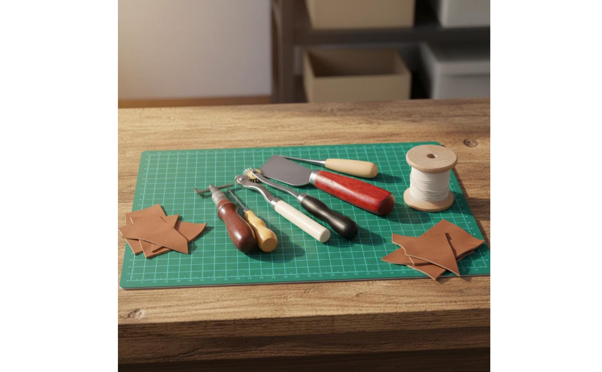 Leather Hand Sewing Tool Set Multi-Functional Leather Stitching Punch Kit