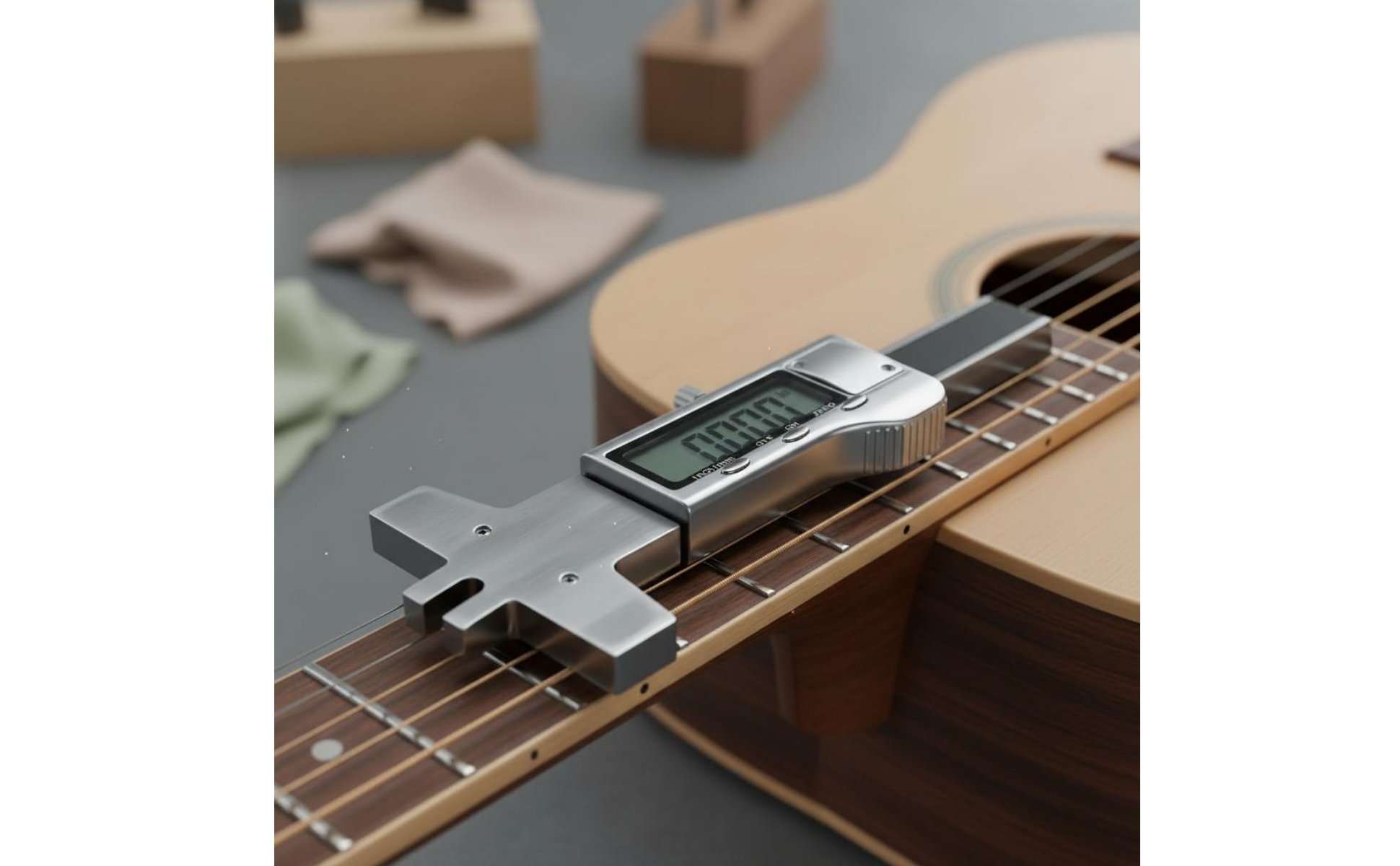 Digital String Action Gauge High Precision Digital String Height Gauge