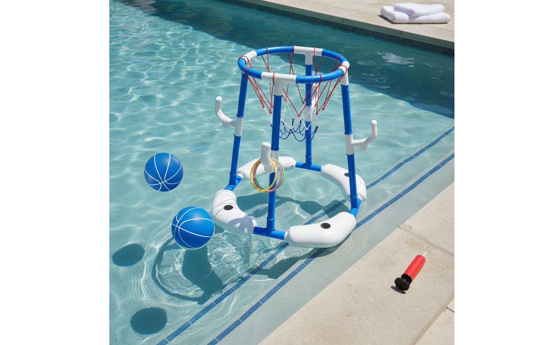 Kinder Pool Basketballspiel Schwimmend Pool Basketballkorb Einfach Aufzubauen