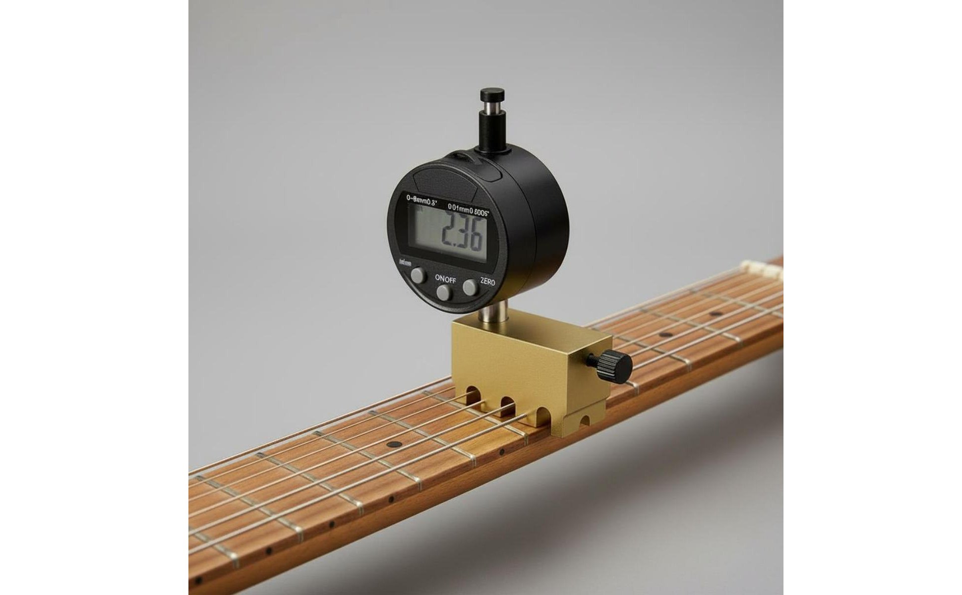 Misuratore Altezza Corde Chitarra Display Digitale per Manutenzione, Chitarristi