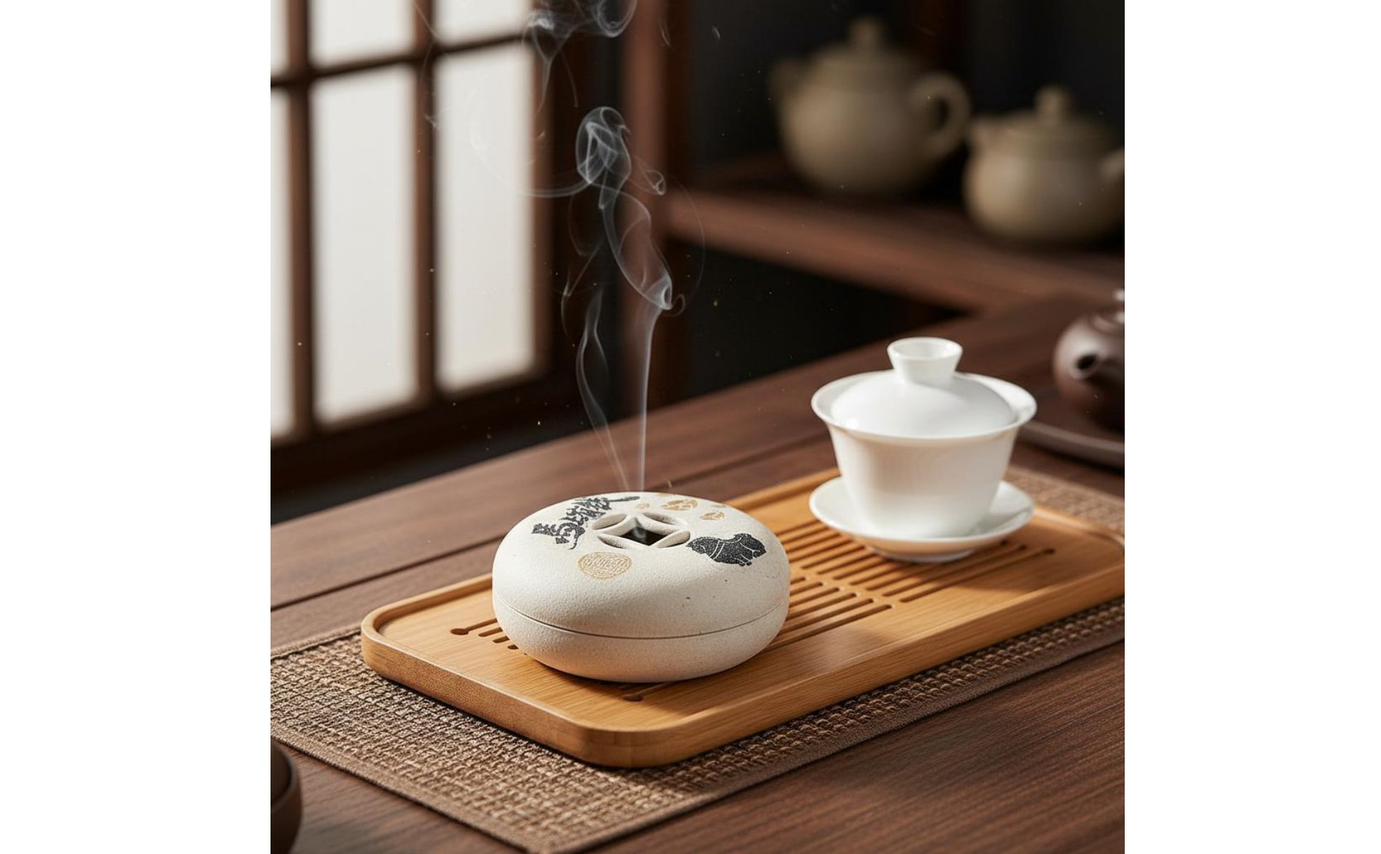 Yixing Clay Incense Holder Handmade Tea Table Incense Holder Compact Size