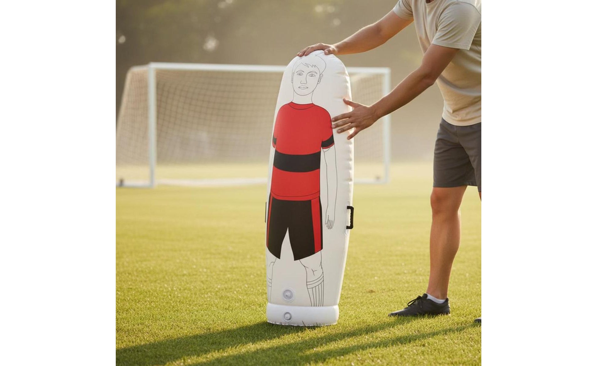 Inflatable Training Mannequin Portable Unrestricted Kick Mannequin Easy to Set