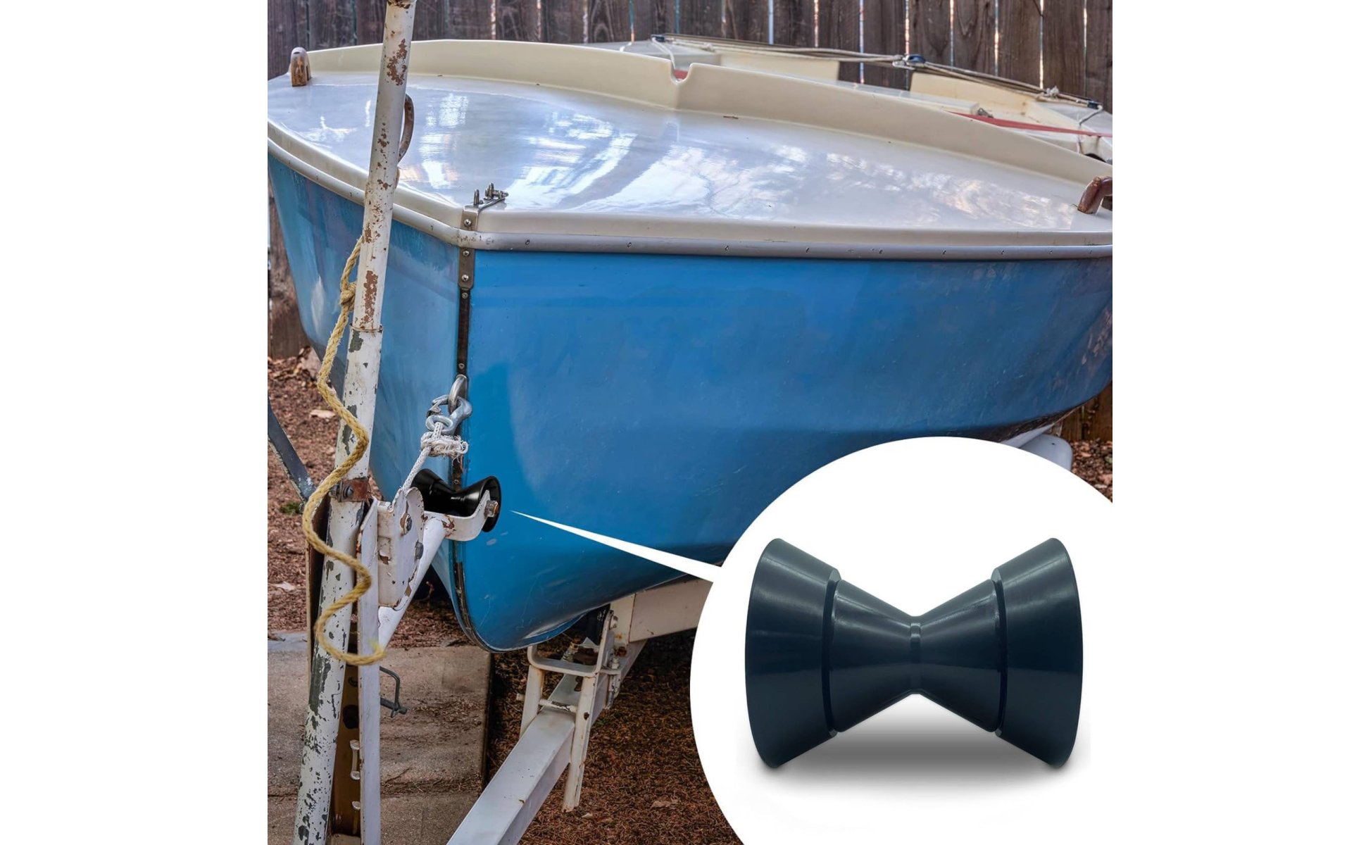 V Shape Boat Haulage Roller PU Material Boat Haulage Bow Stop Roller
