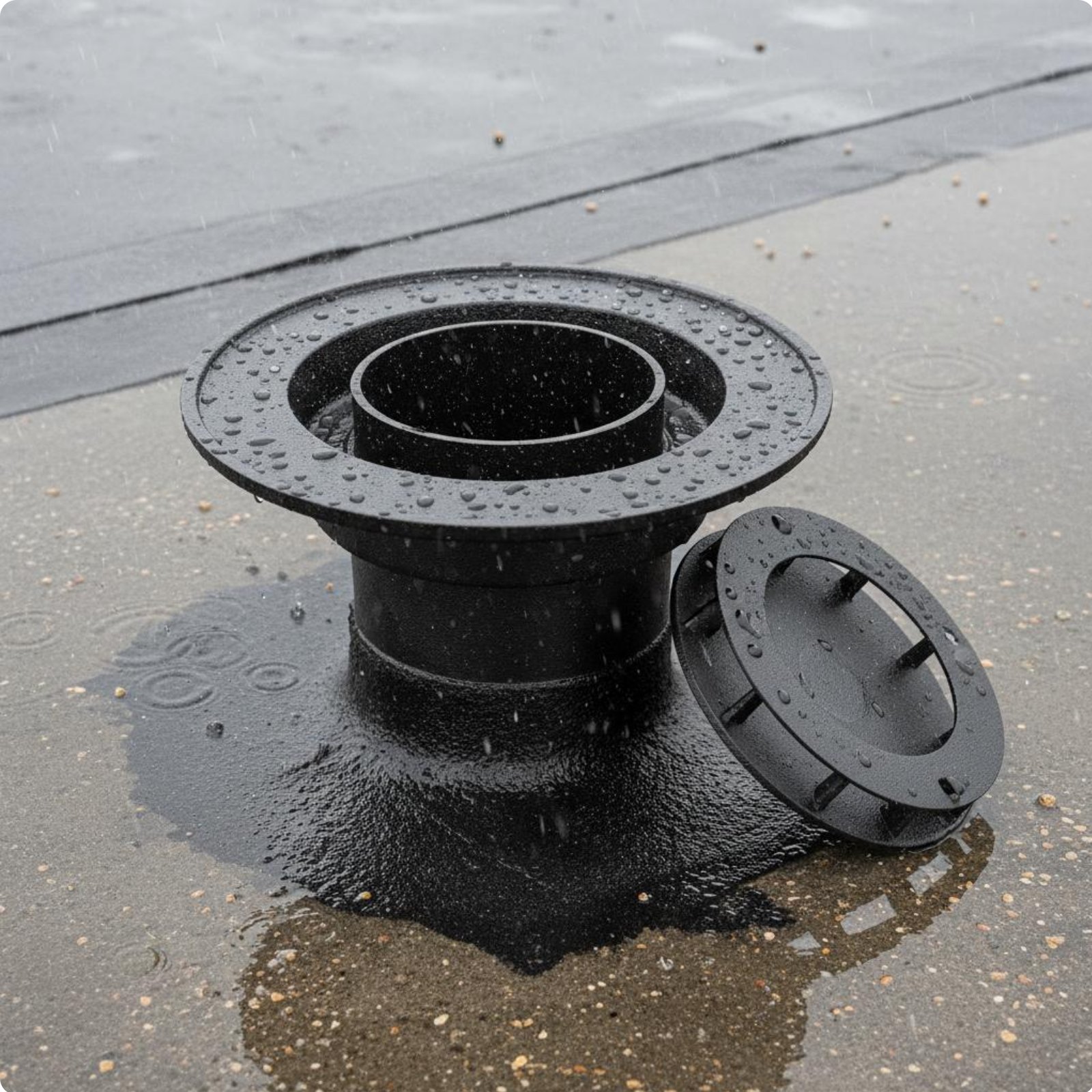 Type 87 Cast Iron Drain Anti-Clogging Siphonic Rainwater Hopper for Flat Roofs