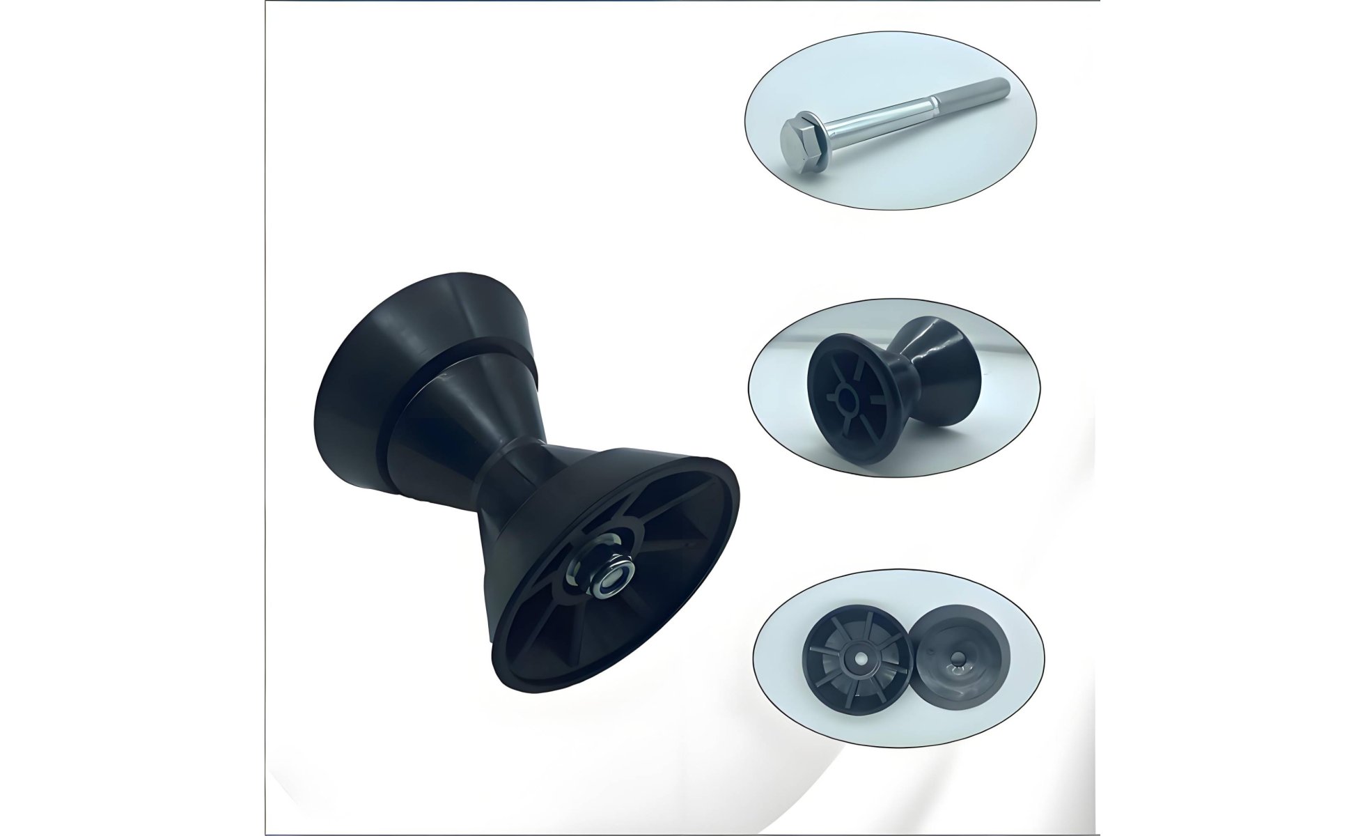 V Shape Boat Haulage Roller PU Material Boat Haulage Bow Stop Roller