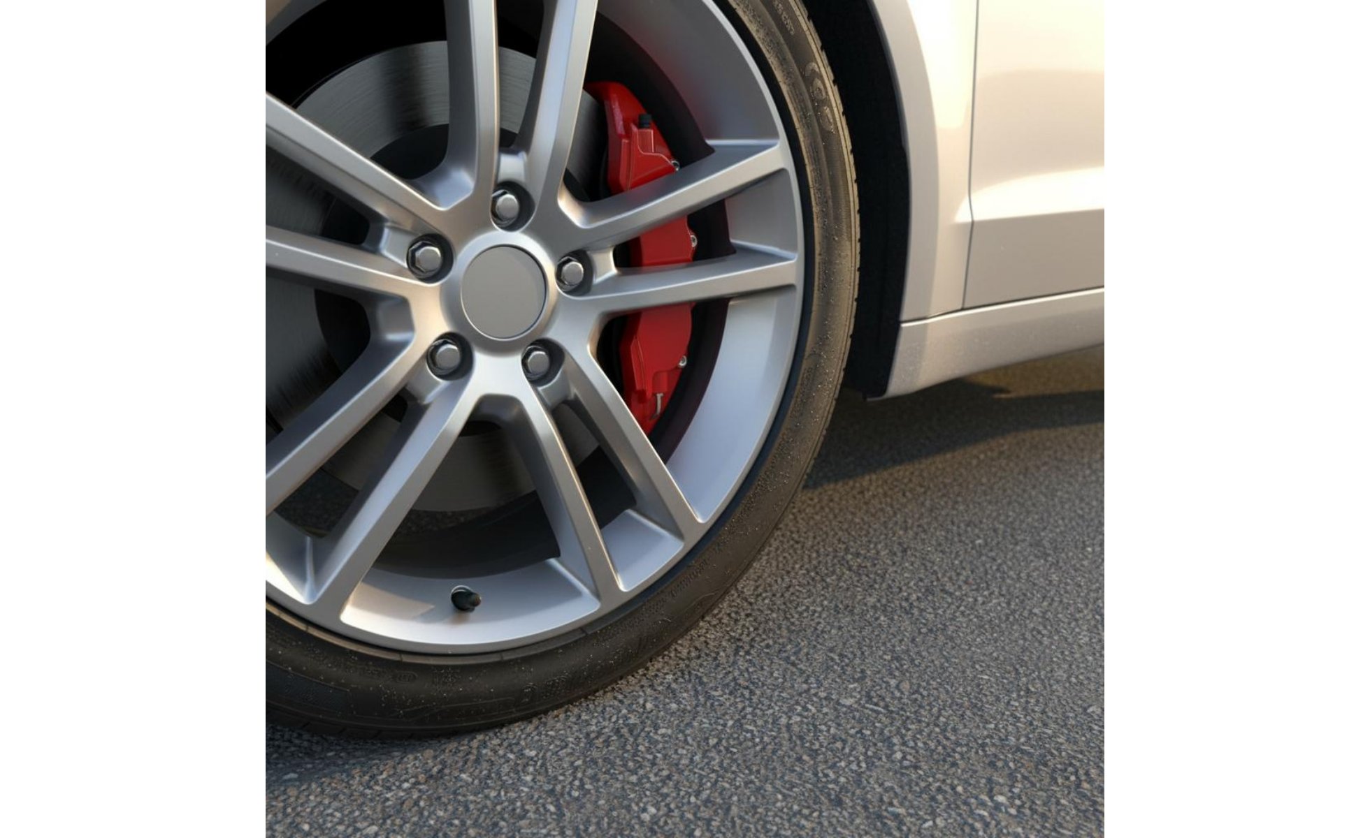 Red Brake Caliper Cover Decorative Brake Caliper Cover Sporty Look