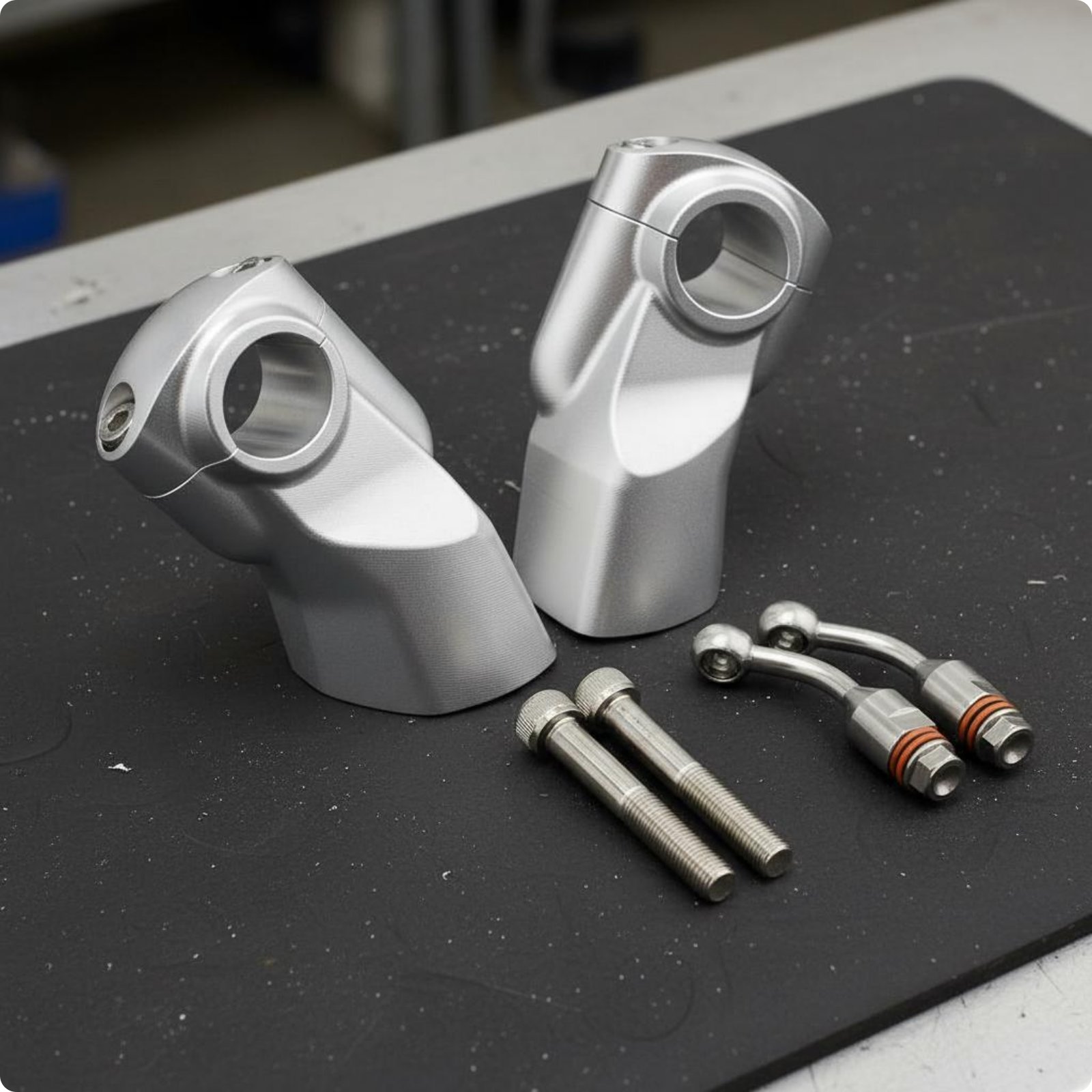 22mm Handlebar Riser Long-Lasting Handlebar Clamp Riser CNC Machined