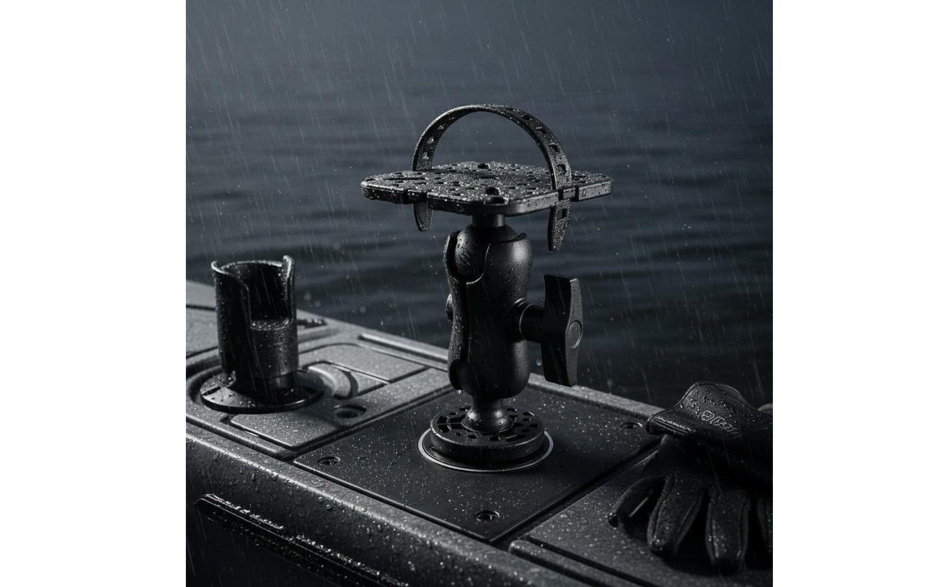 360° Angler Detector Mount Nylon and Silicone 360 Swivel Angler Detector Holder