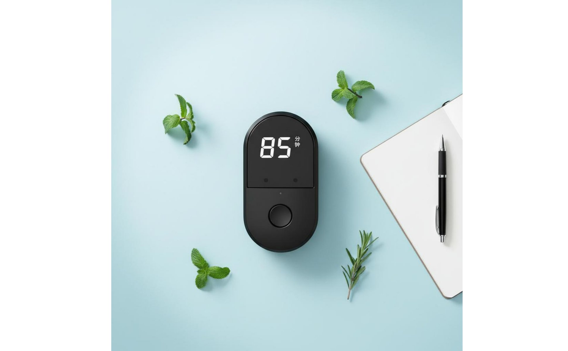 Voice Control Timer Mini Size Rechargeable Countdown Timer Loud Alarm for Study